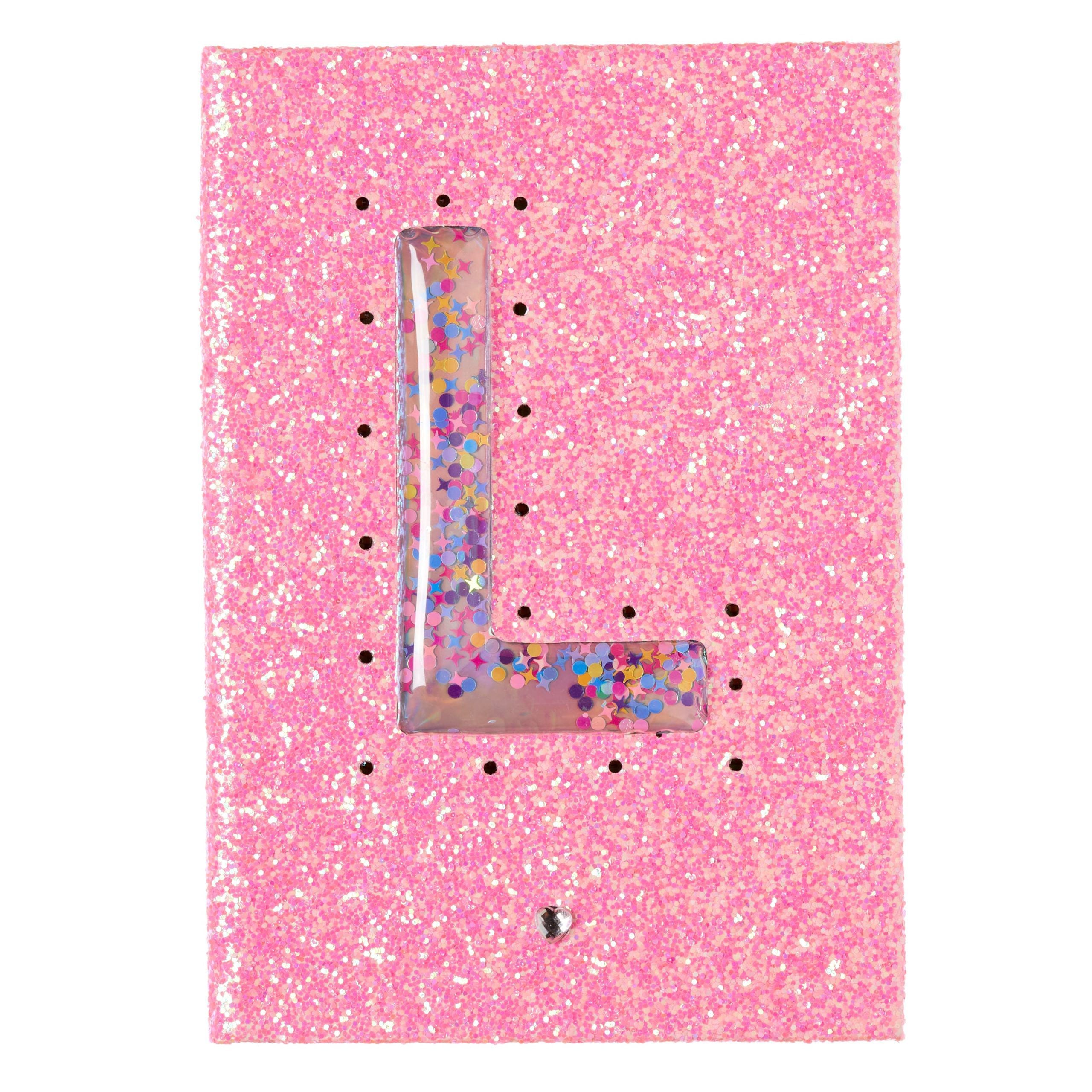 Smiggle - Işıklı Alfabe Harfli Pembe A5 Defter-Dinossi