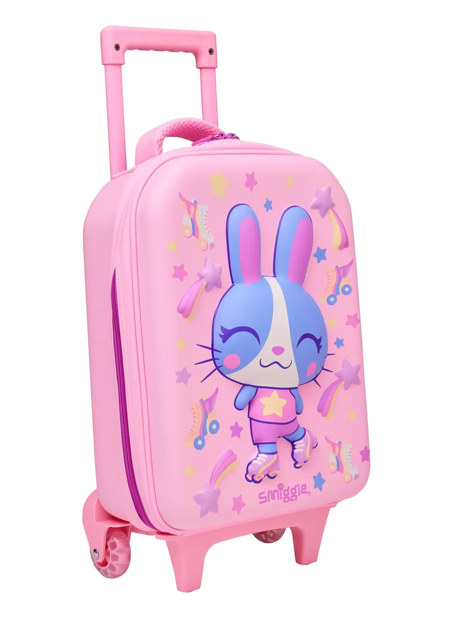 Smiggle - Movin' Junior Çekçekli Okul ve Seyahat Çantası-Dinossi