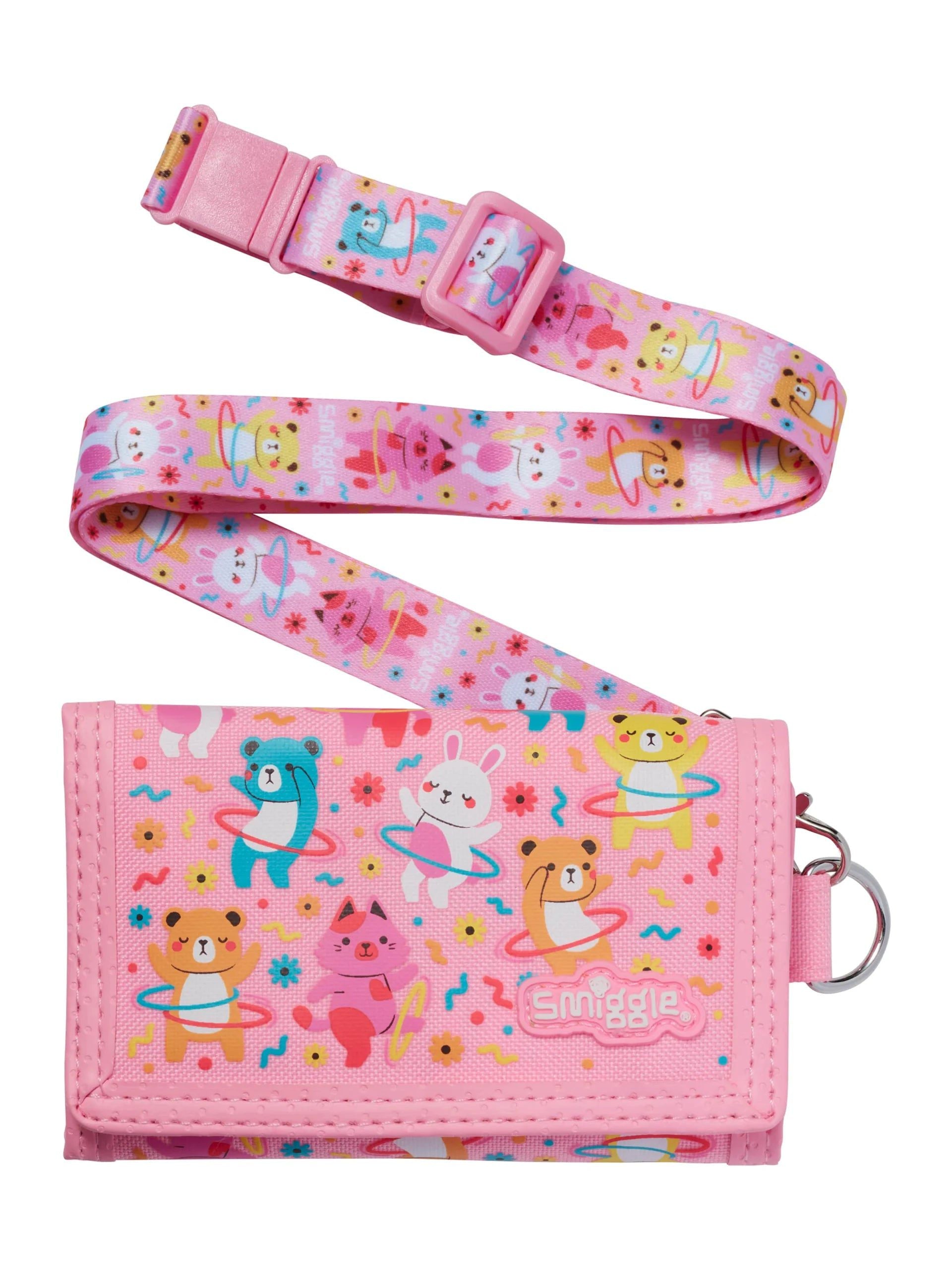 Smiggle - Lets Play Askılı Çocuk Cüzdanı-Dinossi
