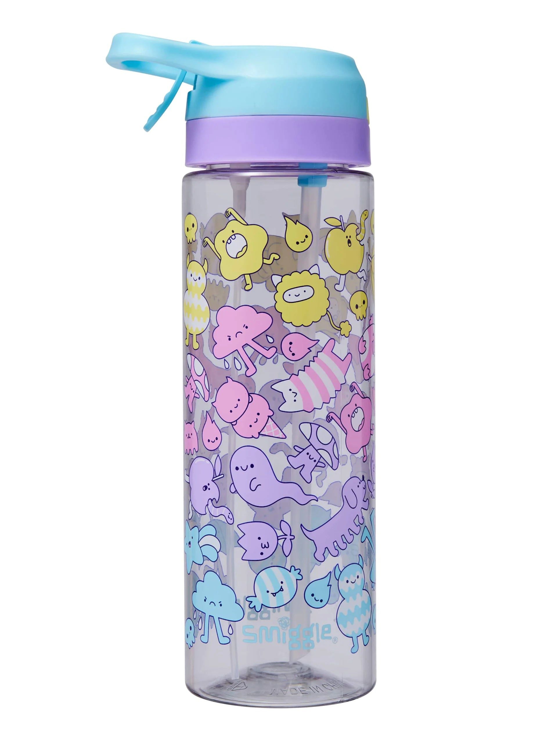 Smiggle - Gush Flip Su Püskürtmeli 700 ML BPAsız Suluk-Dinossi