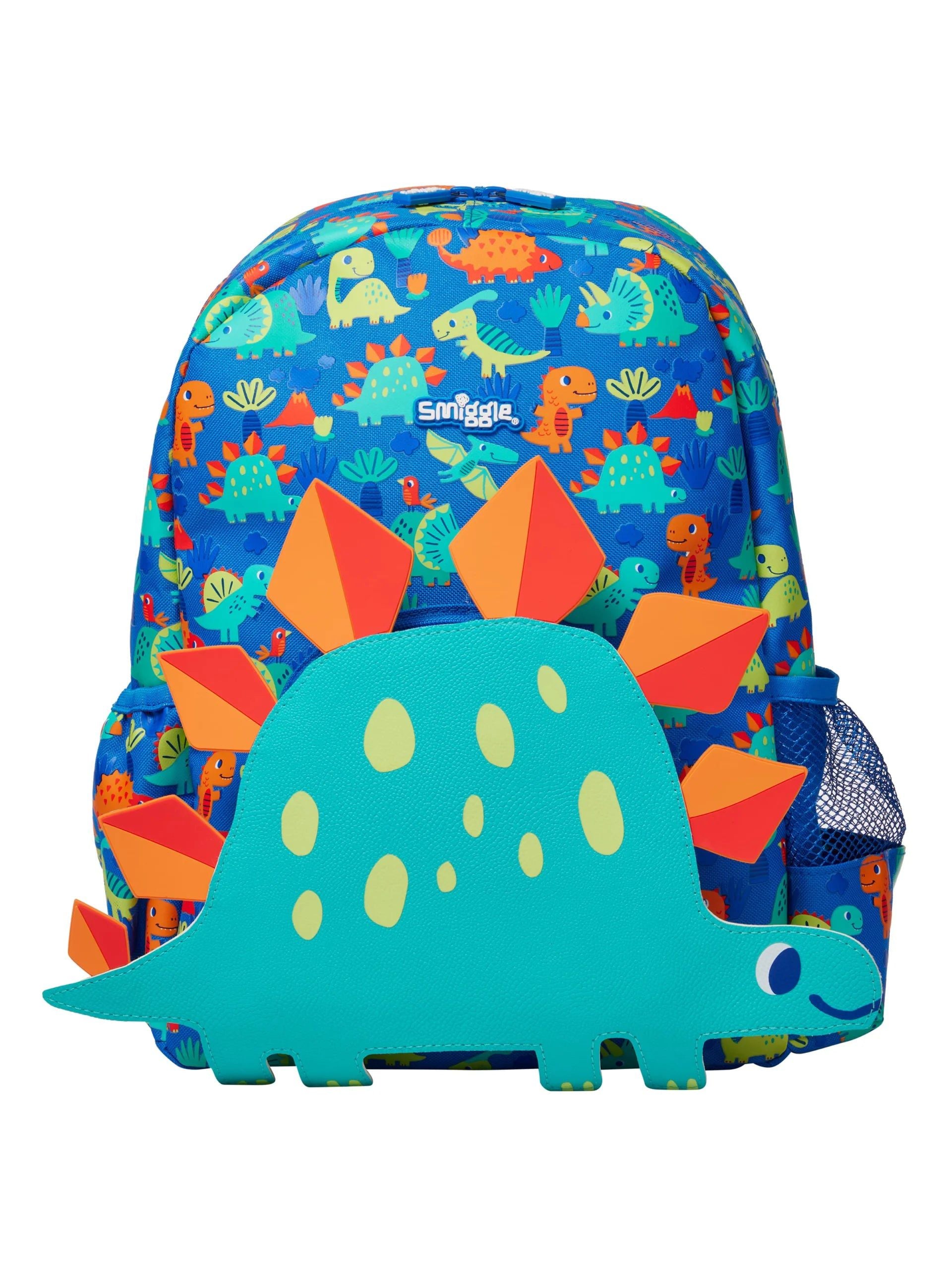 Smiggle - Glide Junior Kapşonlu Sırt Çantası-Dinossi