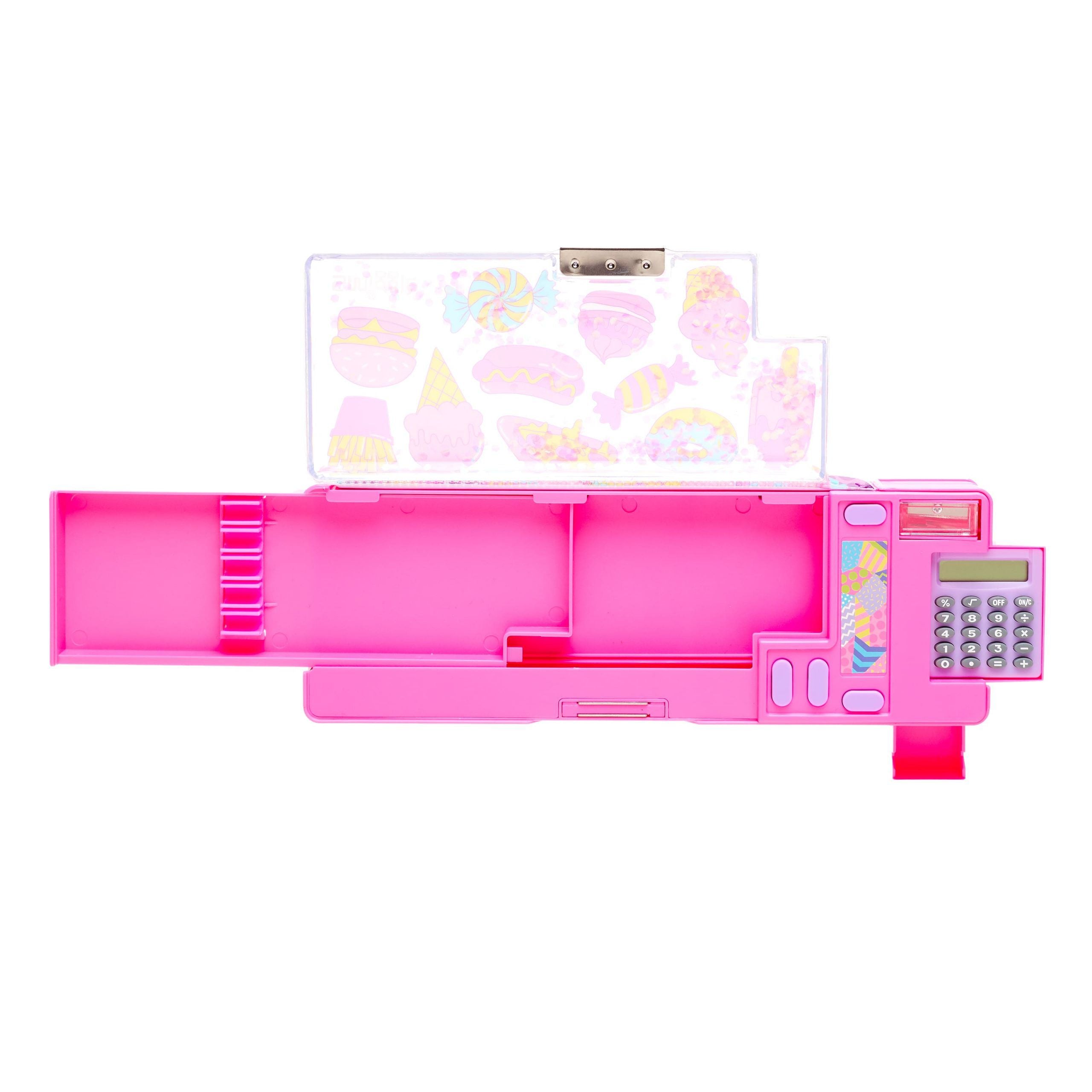 Smiggle - Tatlı Yiyecekler Hesap Makineli Pop Out Otomatik Kalem Kutusu-Dinossi