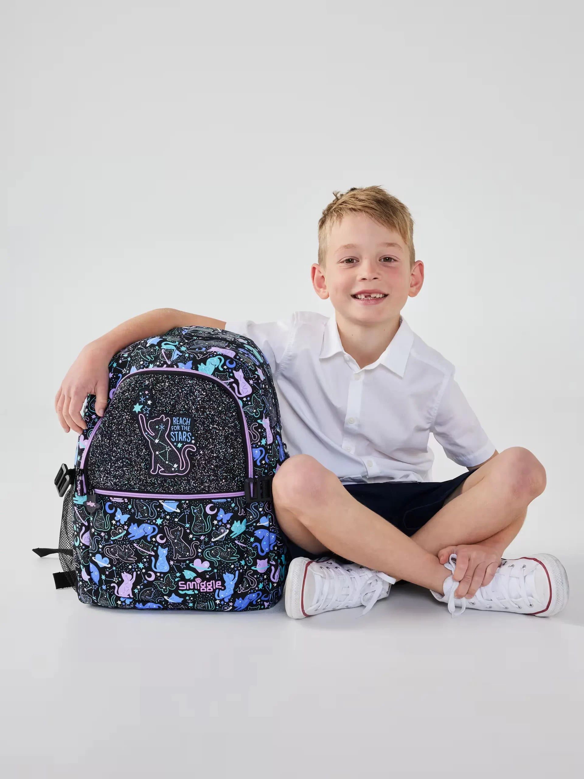 Smiggle - Wild Side Klasik Sırt Çantası-Dinossi