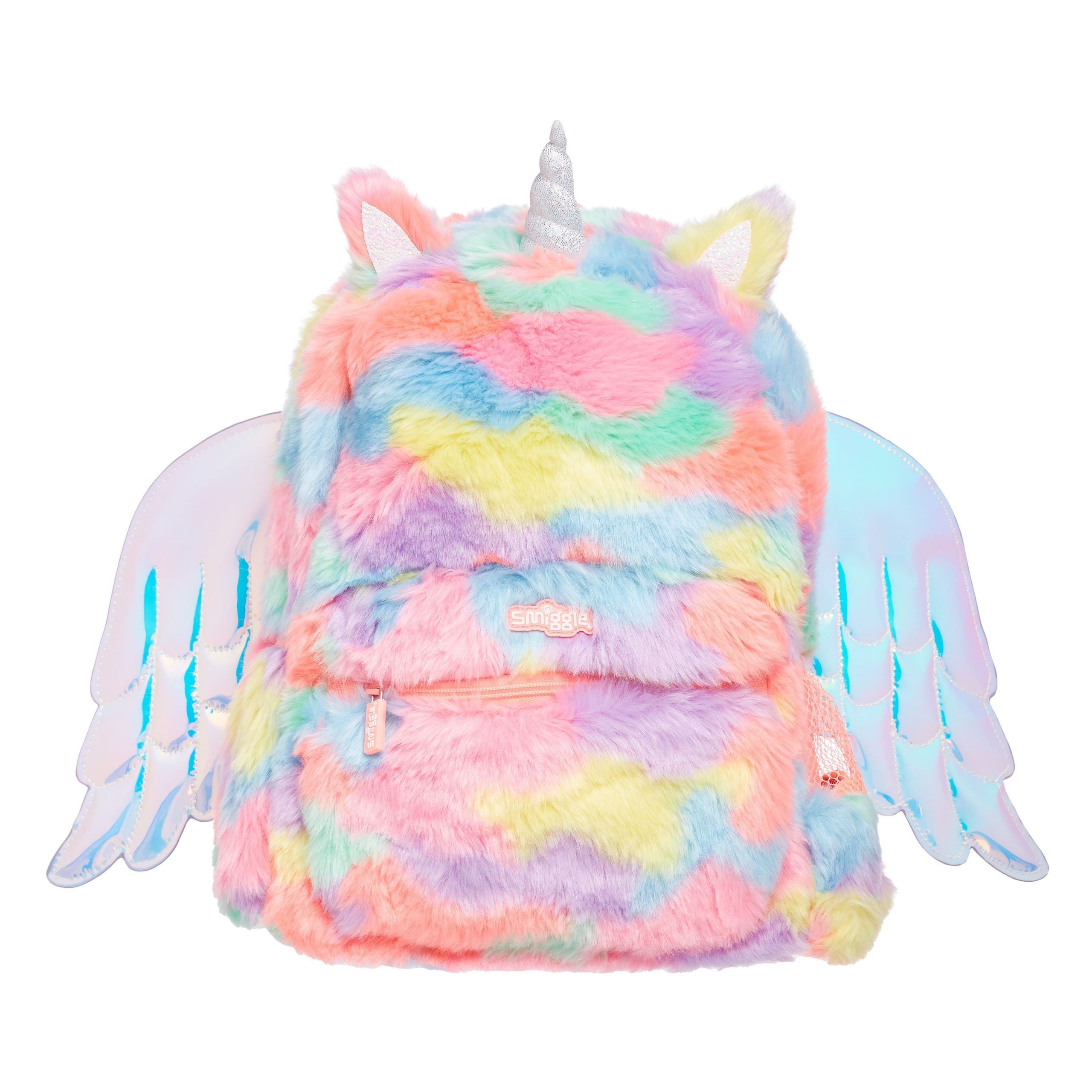 Smiggle - Dreamer Fluffy Kanatlı Sırt Çantası-Dinossi