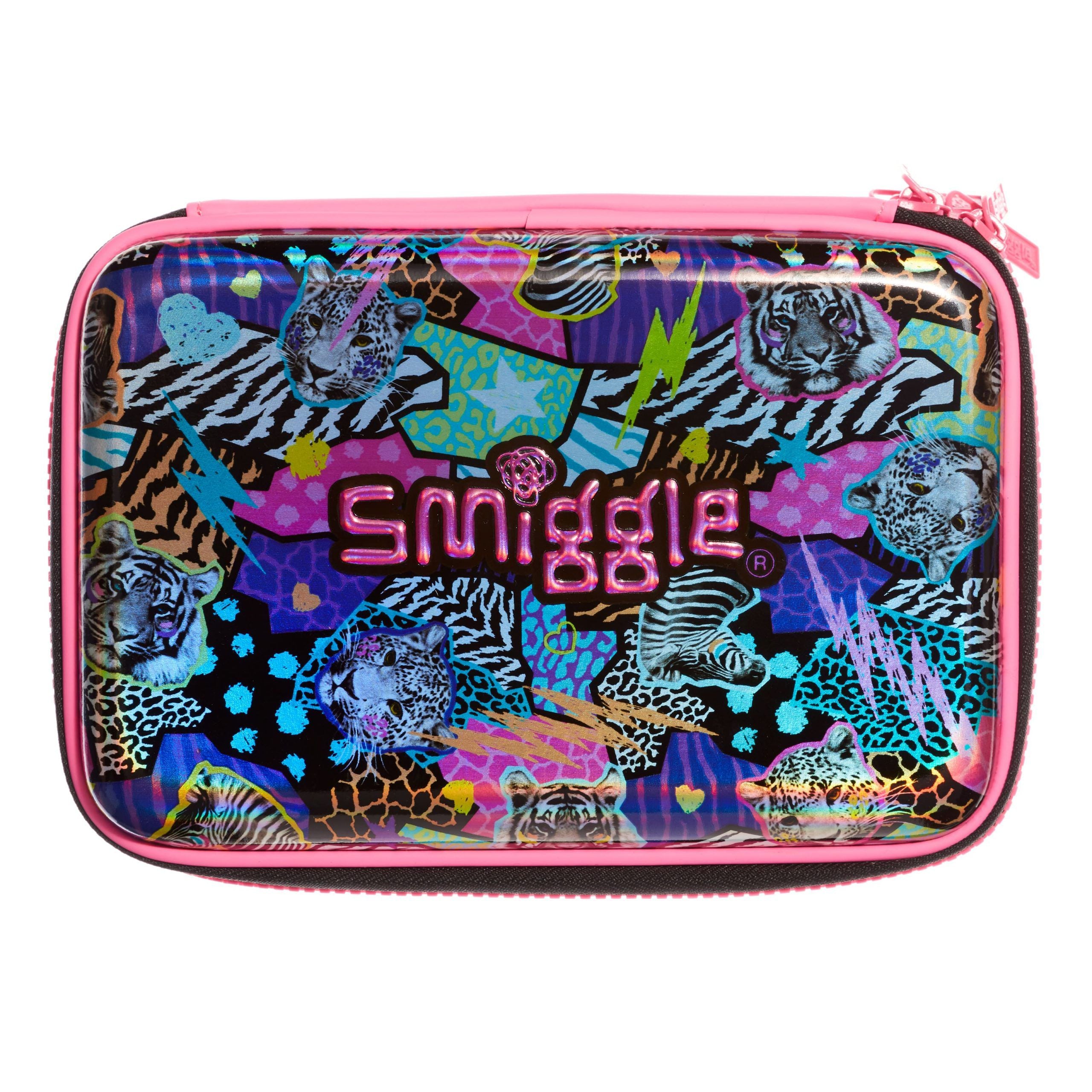 Smiggle - Galaxy Double Vahşi Hayvanlar Kalem Kutusu-Dinossi