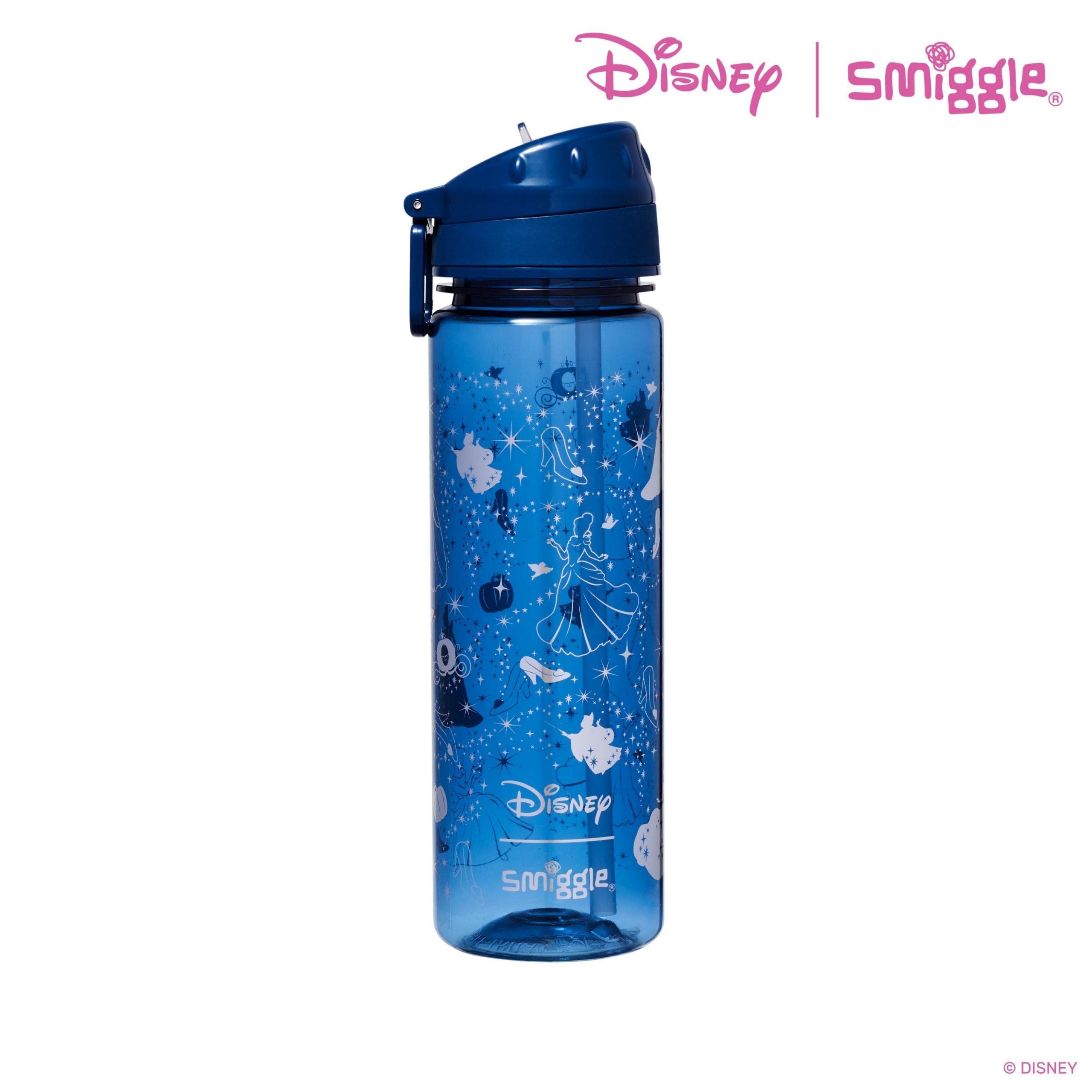 Smiggle - Disney Prenses Pipetli 650ML BPA İçermeyen Suluk-Dinossi