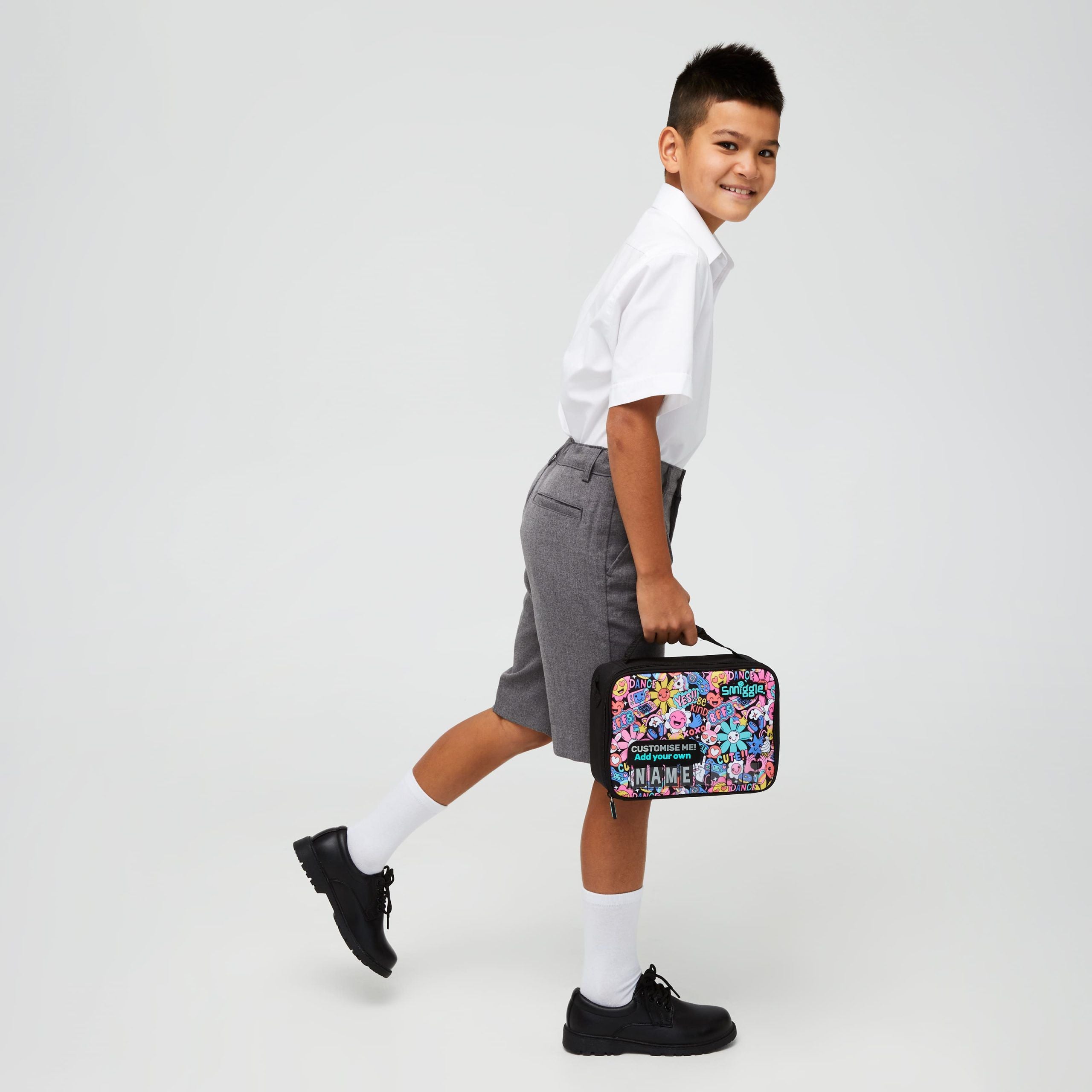 Smiggle – Bright Side 5'li Okul Çanta Seti-Dinossi