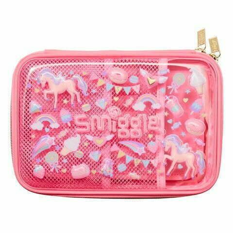 Smiggle - Fiesta HardTop Kalem Kutusu-Dinossi