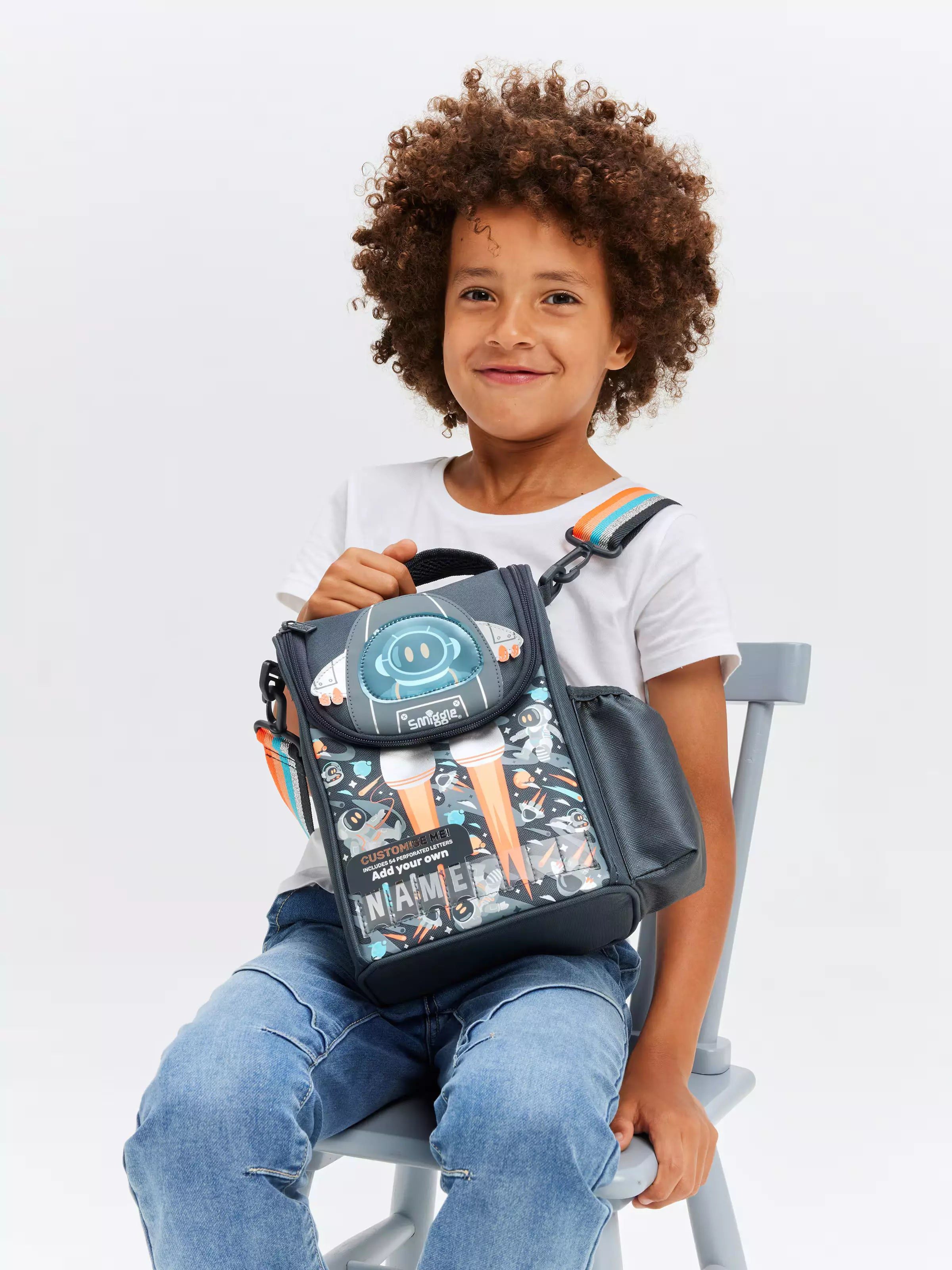 Smiggle -Blast Off Anaokulu Beslenme ve Gezi Çantası-Dinossi