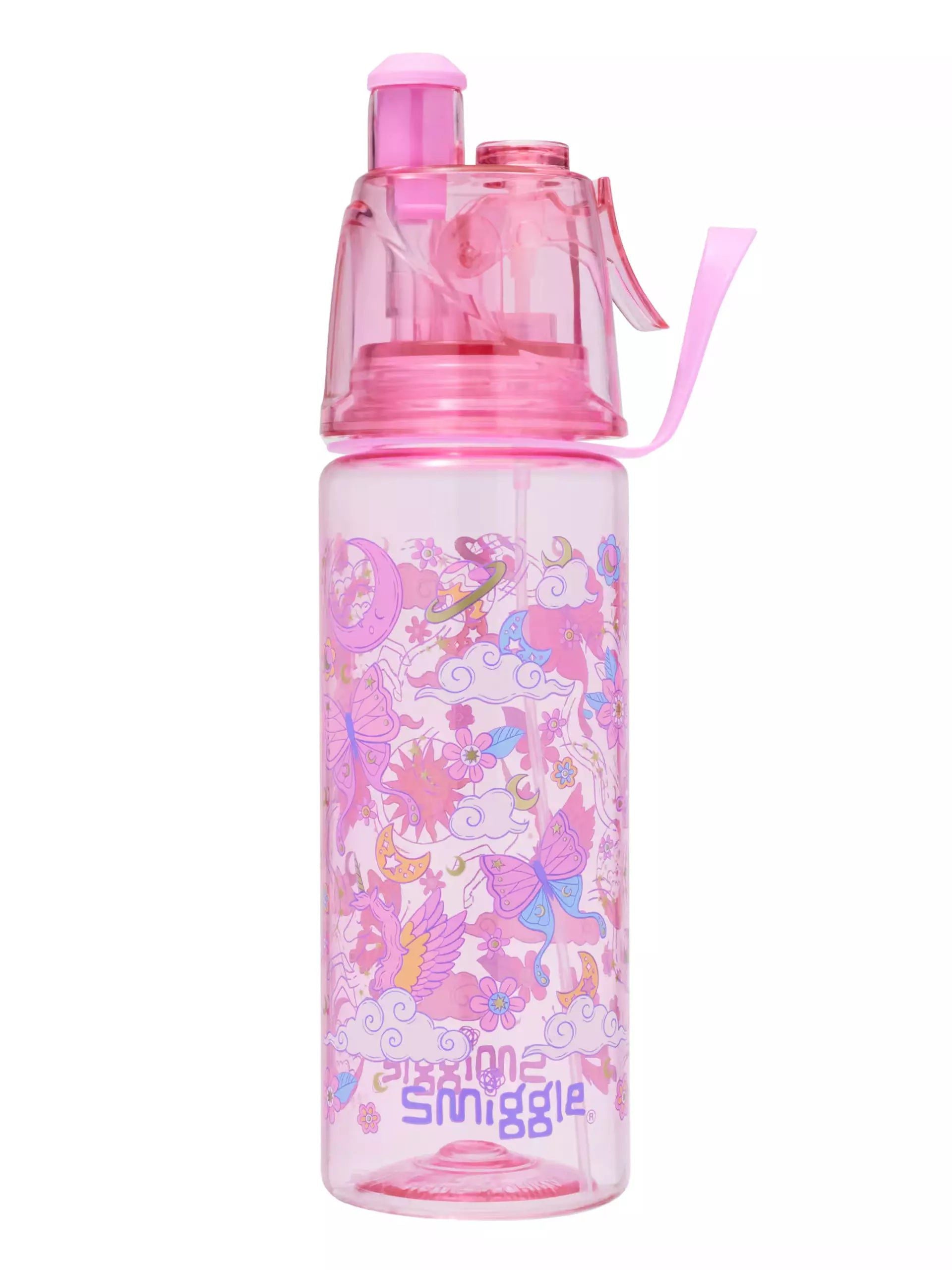 Smiggle - Cosmos Su Püskürtmeli 560ML BPAsız Suluk-Dinossi