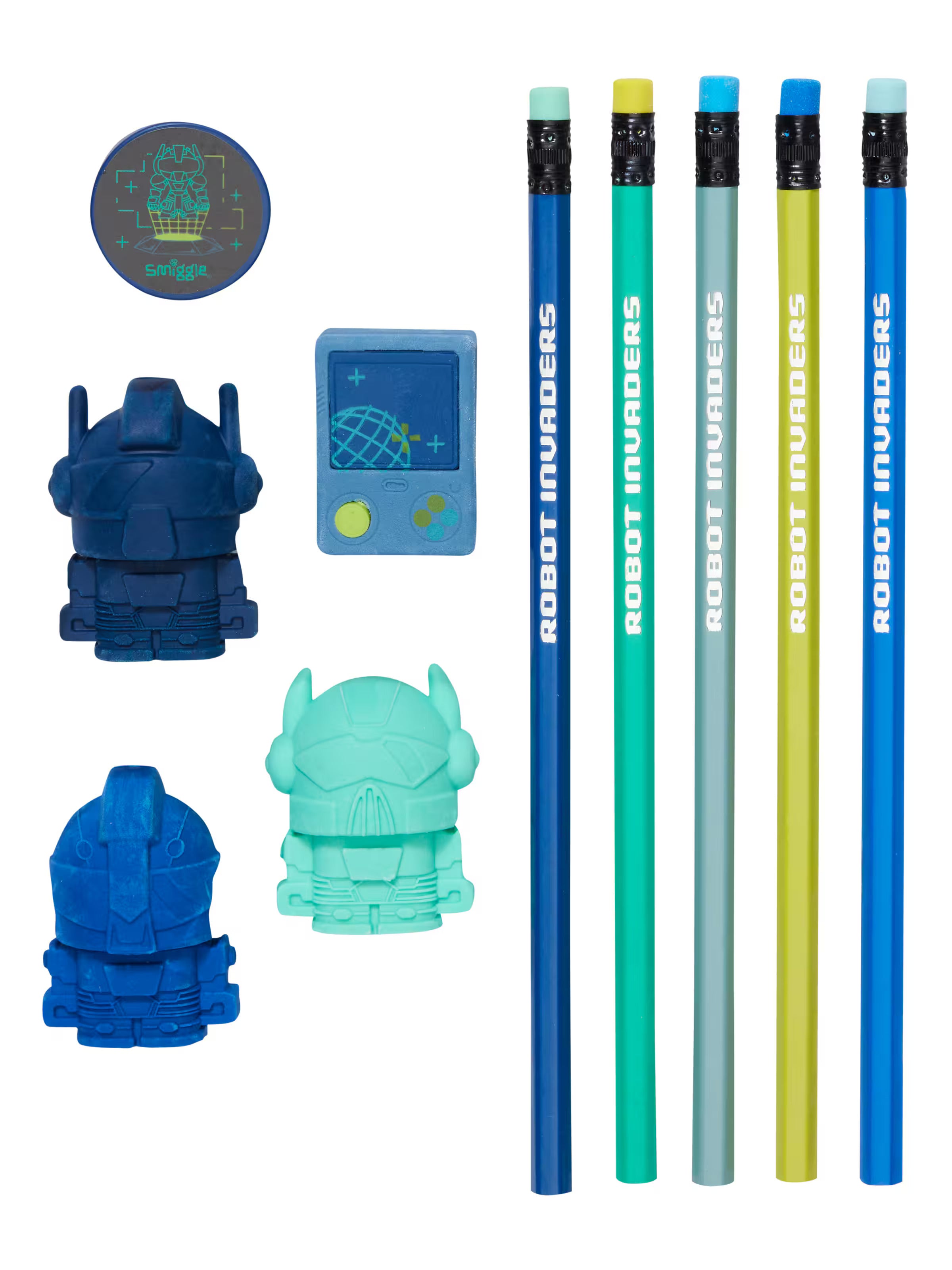 Smiggle - Vision Silgi ve Kalem Seti - Dinossi