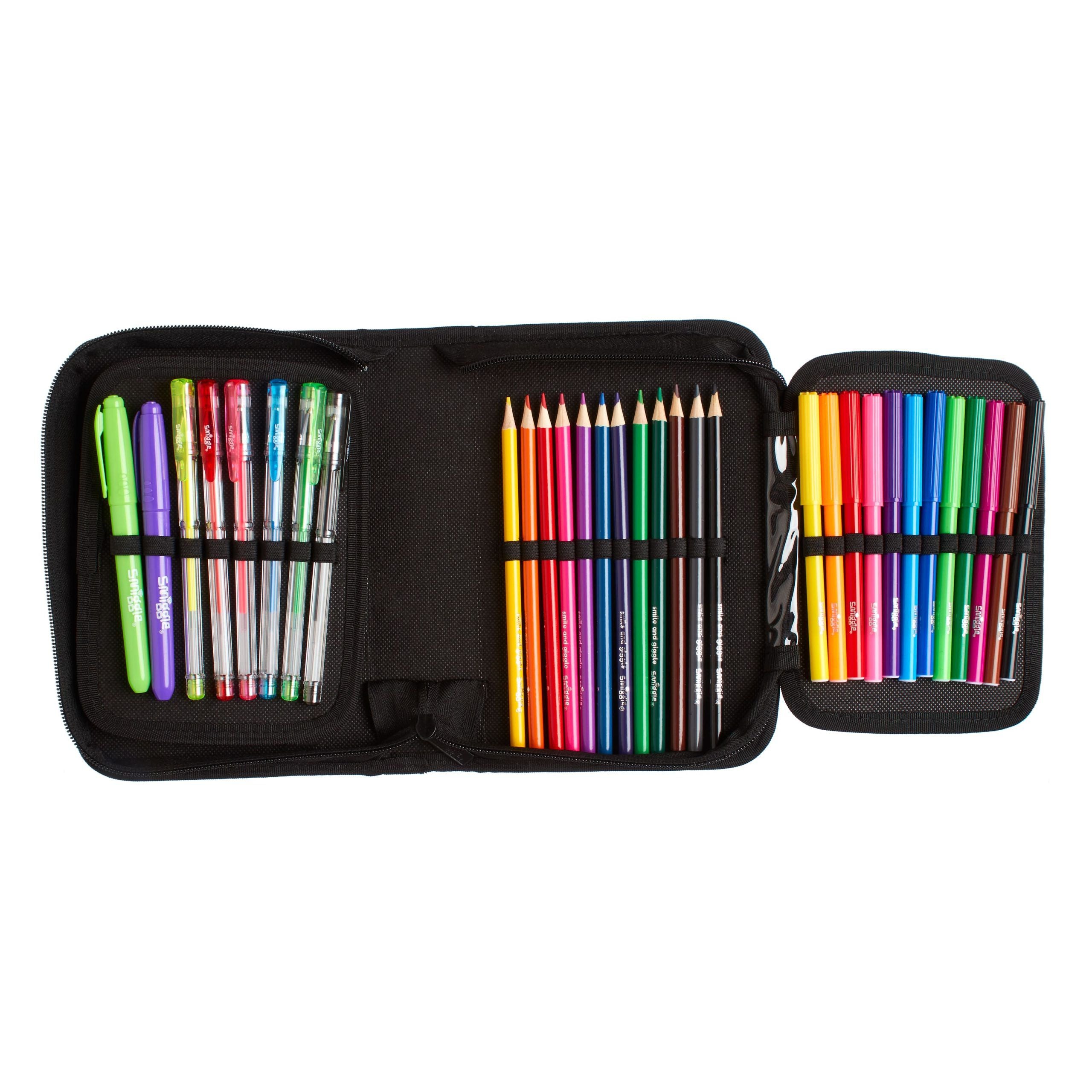 Smiggle - Hey There Vahşi Dinozorlar Boyama Kalemli ve Kalem Kutulu Kırtasiye Seti-Dinossi