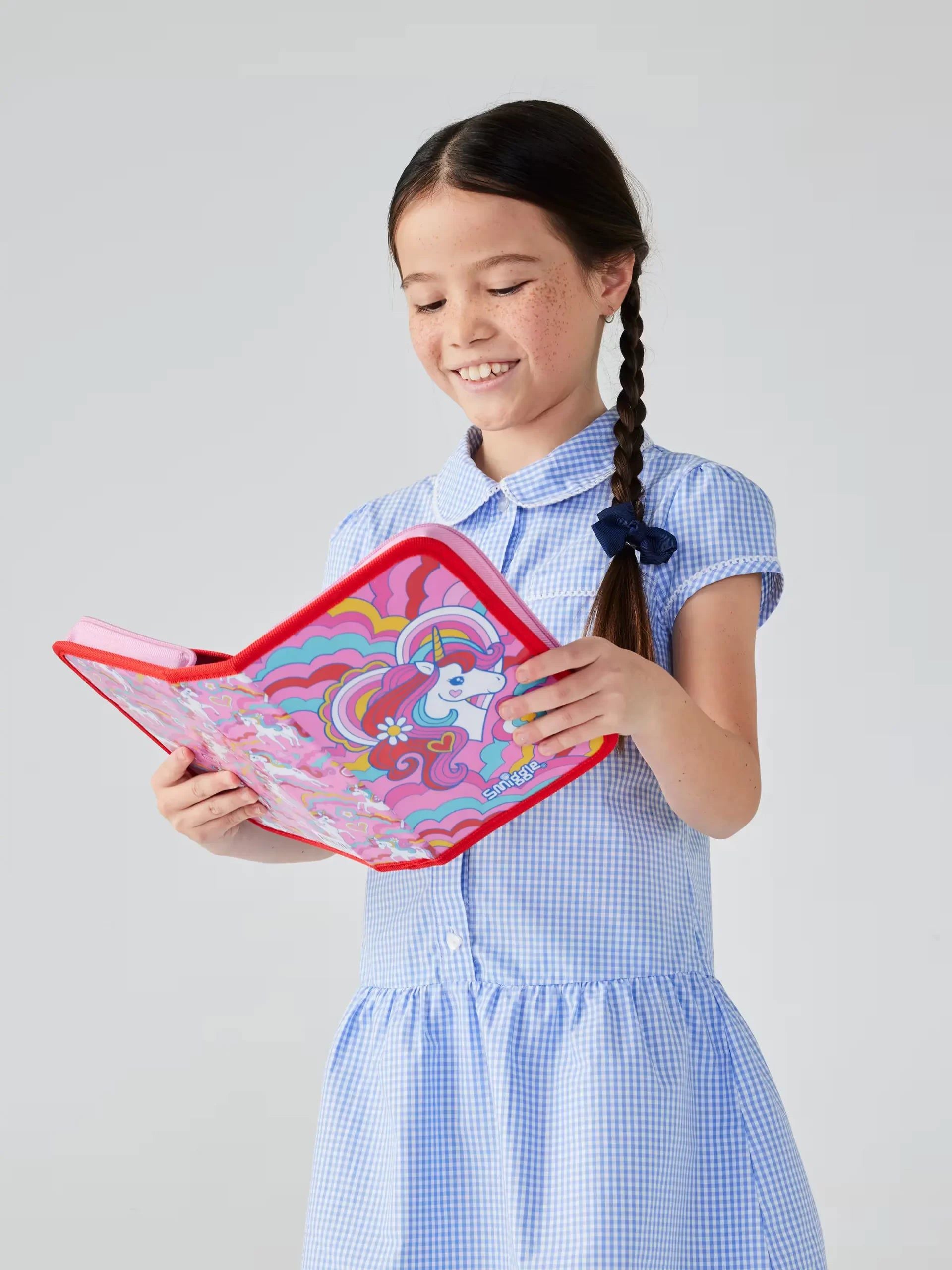 Smiggle - Wild Side Unicorn Kalem Kutusu ve Kırtasiye Seti-Dinossi