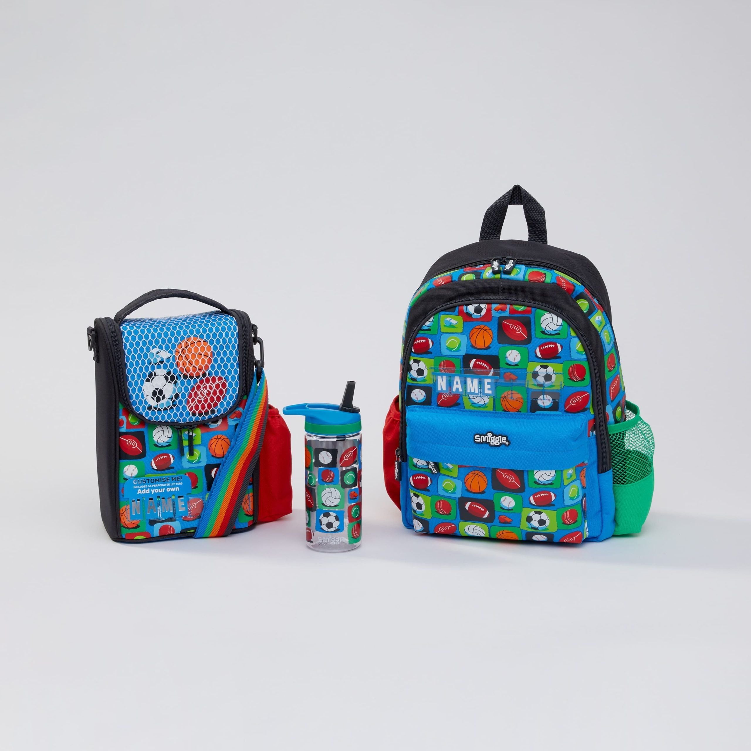 Smiggle - Sky Hi Junior 3'lü Anaokulu ve Kreş Çanta Seti-Dinossi