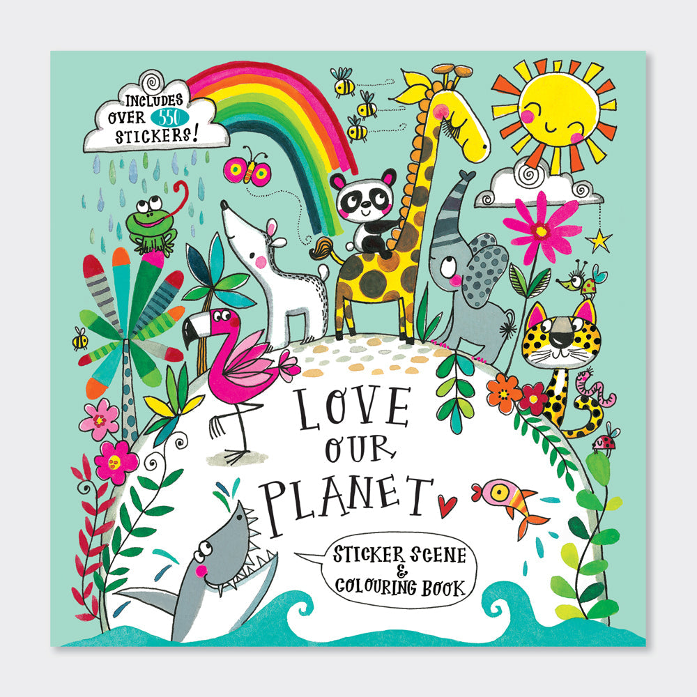 Rachel Ellen - Love Our Planet Sticker Scene Kleur- en Activiteitenboek