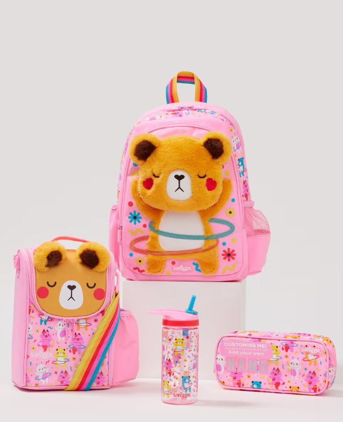 Smiggle - Lets Play 4'lü Anaokulu ve Kreş Okul Çanta Seti-Dinossi