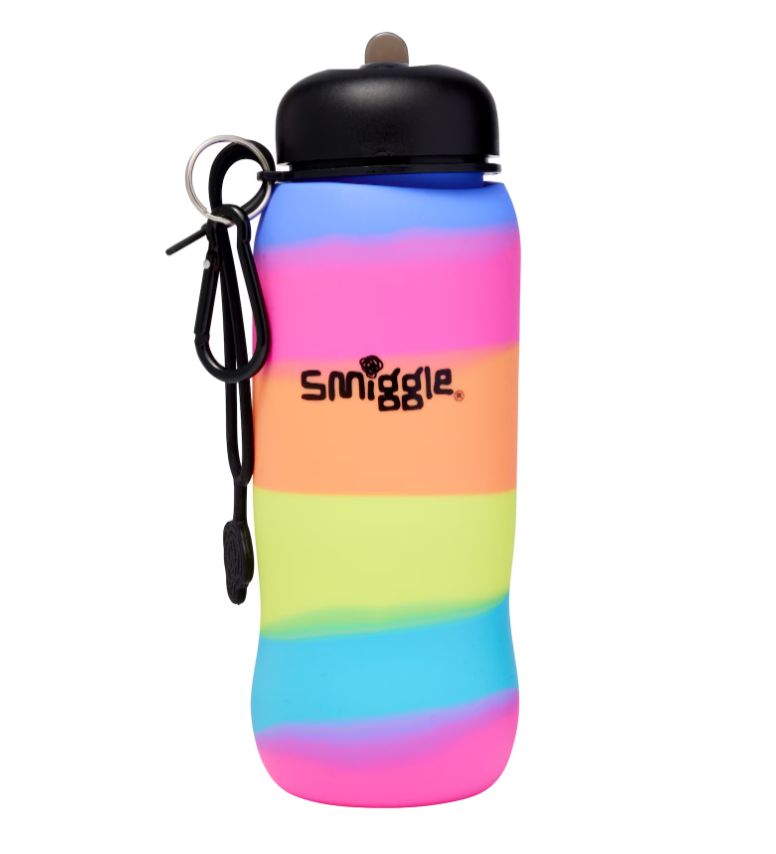 Smiggle - Vivid Katlanabilir Pipetli 630ML Suluk-Dinossi
