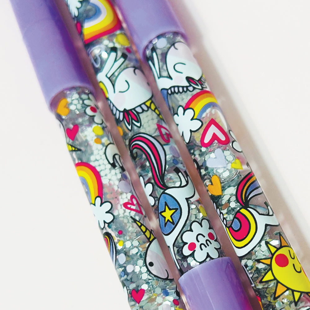 Rachel Ellen - Glanzende Pen Paarse Eenhoorn