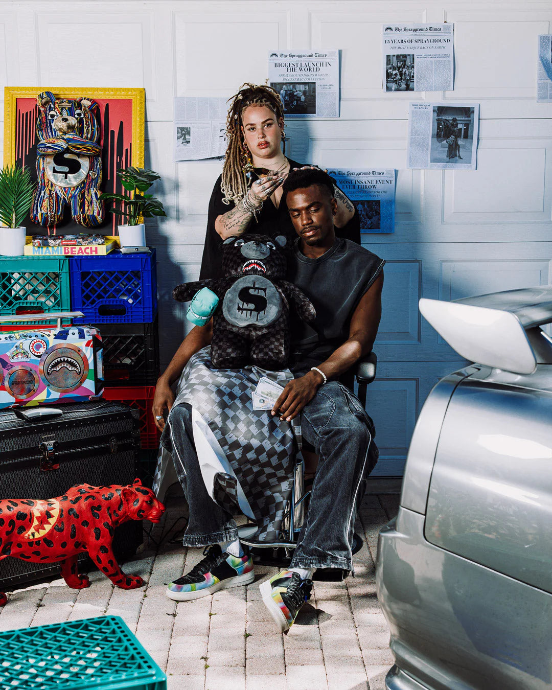 Sprayground - Sharks Para Beer Teddy Rugzak