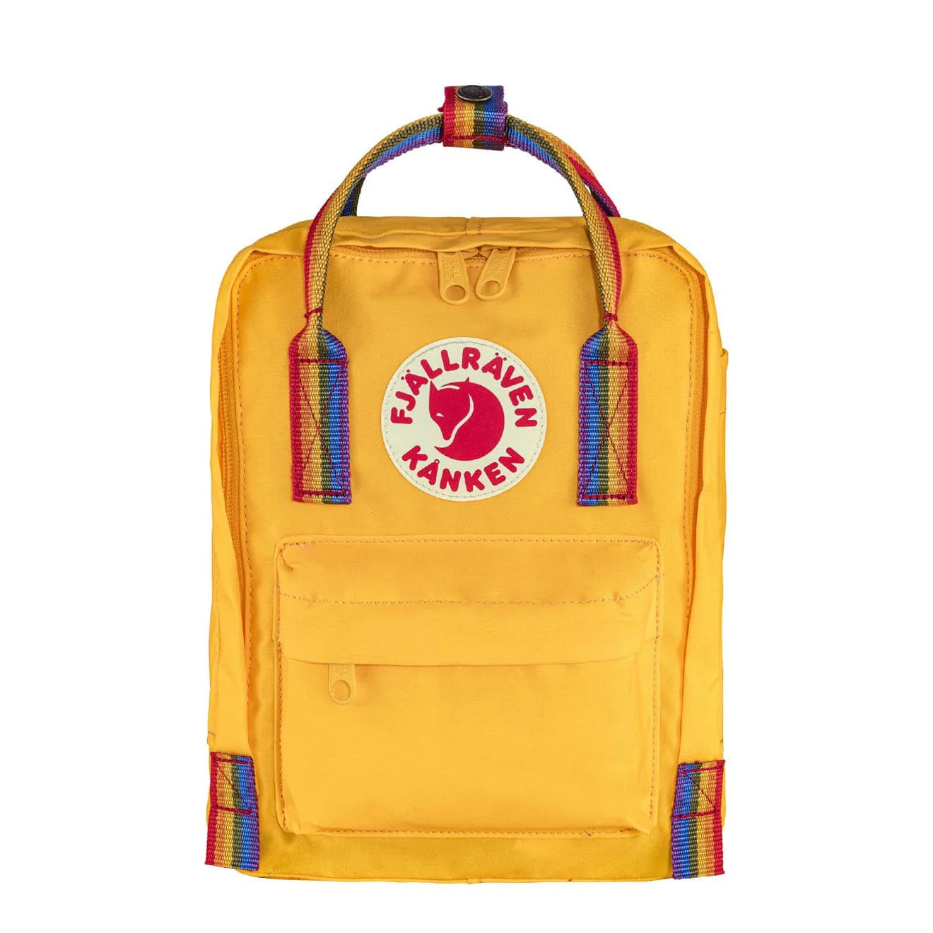 Fjällräven Kånken - Regenboog Mini Unisex Gele Rugzak