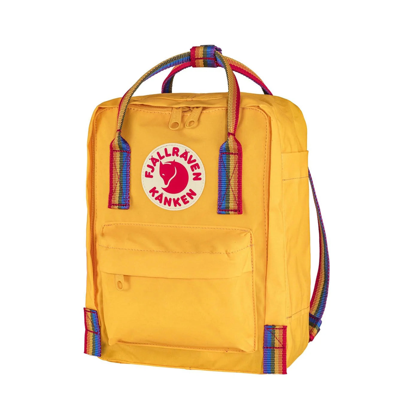 Fjällräven Kånken - Regenboog Mini Unisex Gele Rugzak