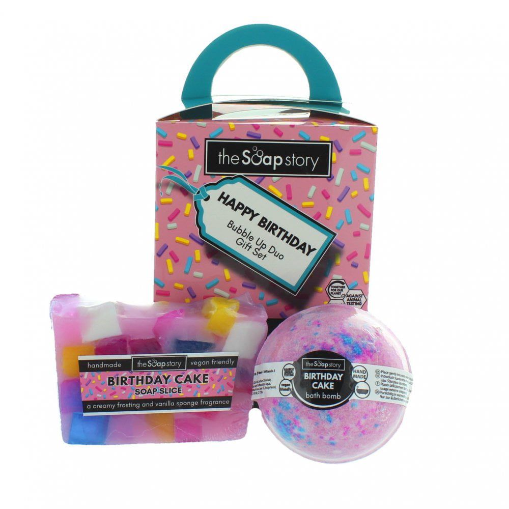 The Soap Story - Sabun ve Banyo Bombası Mutlu Doğum Günü Hediye Seti-Dinossi