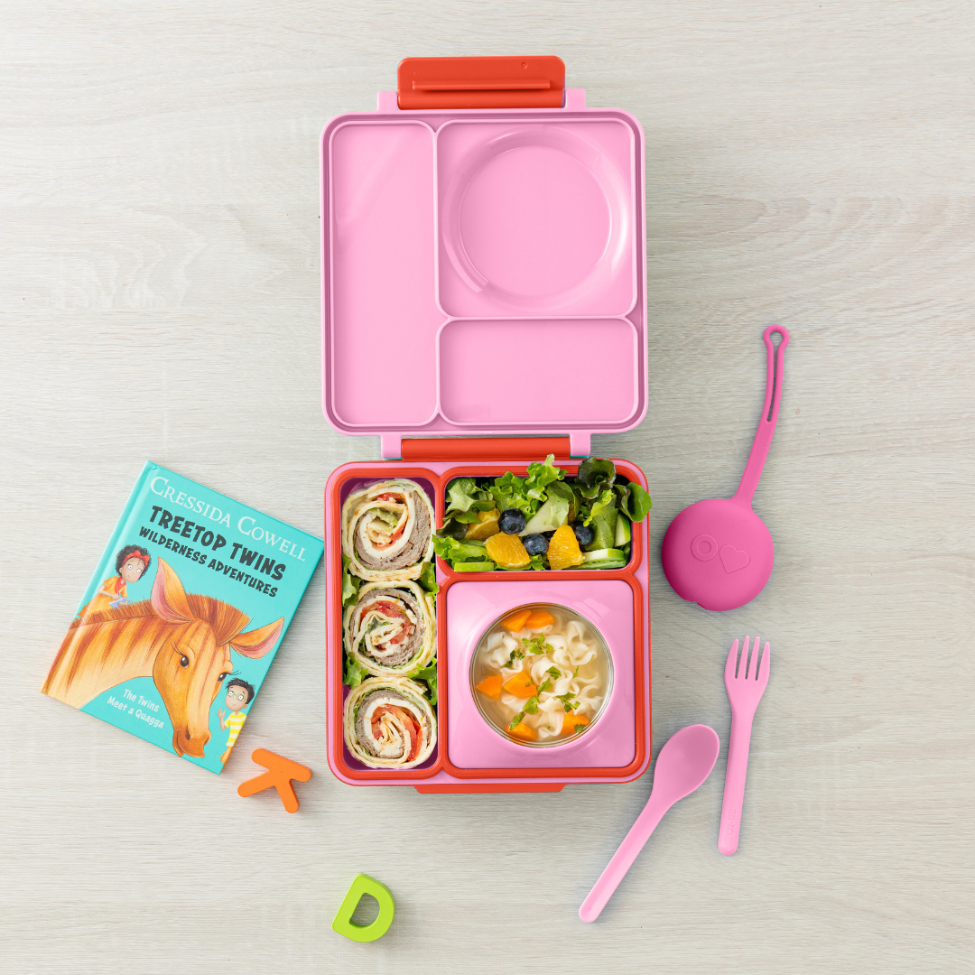 Omiebox - OmiePod Ballon Roze Siliconen Vork en Lepel Set
