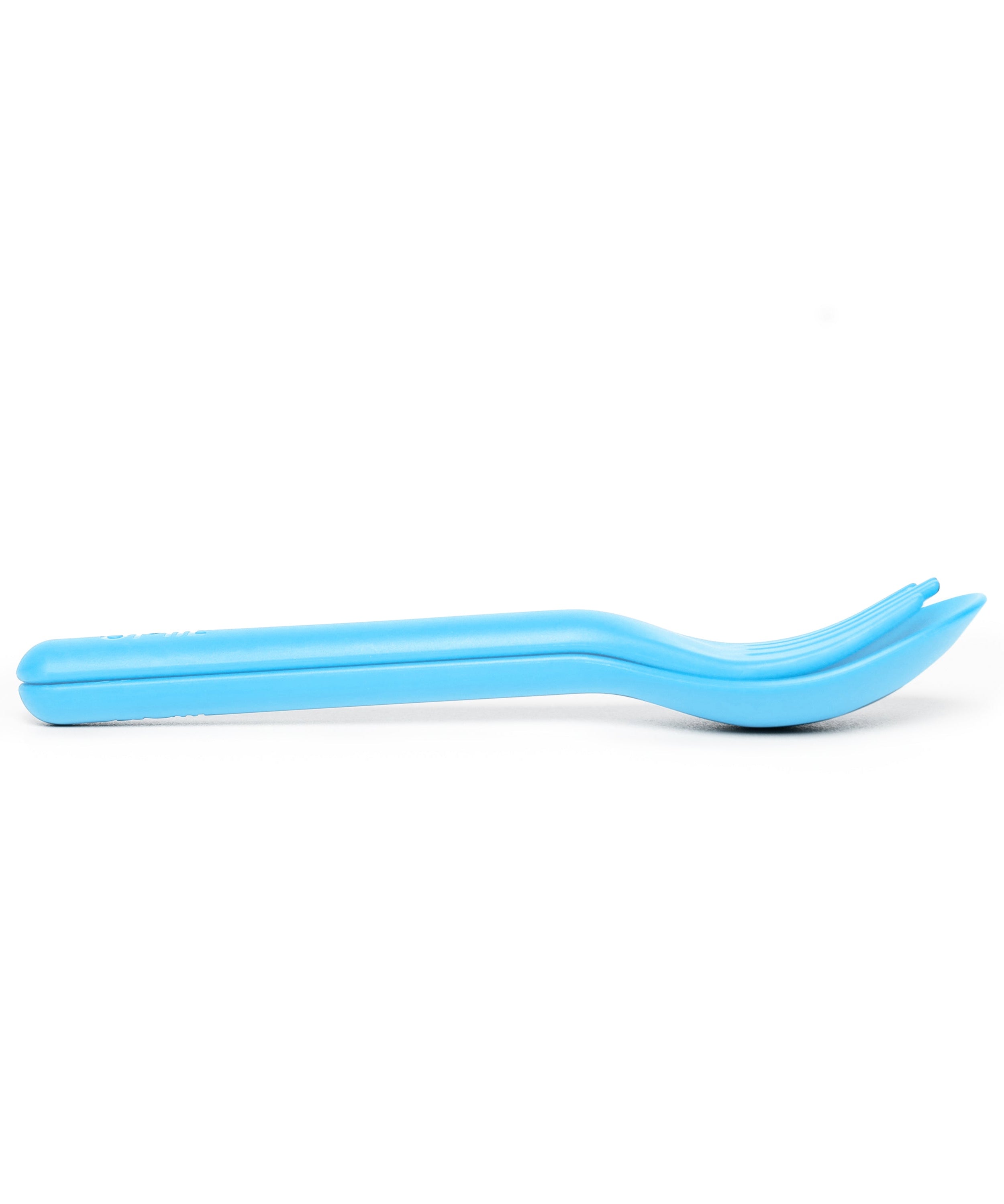 Omiebox - OmiePod Capri Blauwe Siliconen Vork en Lepel Set