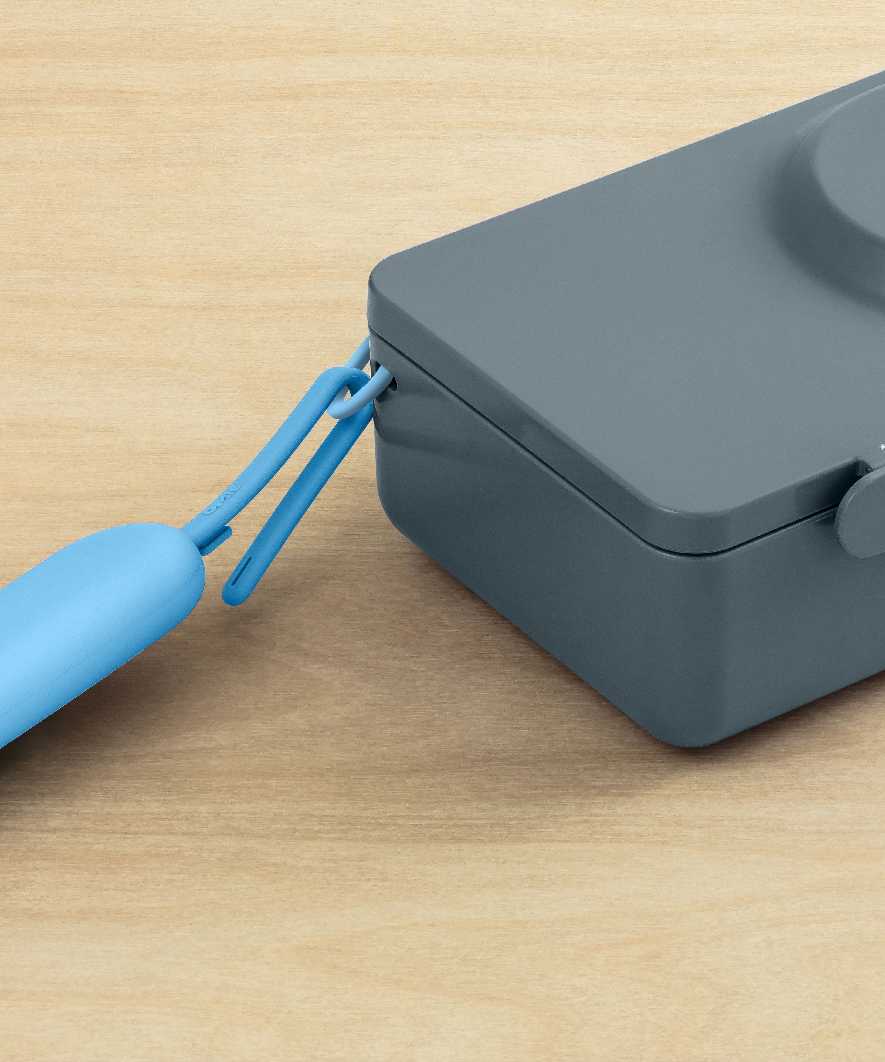 Omiebox - OmiePod UP Azure Siliconen Vork en Lepel Set
