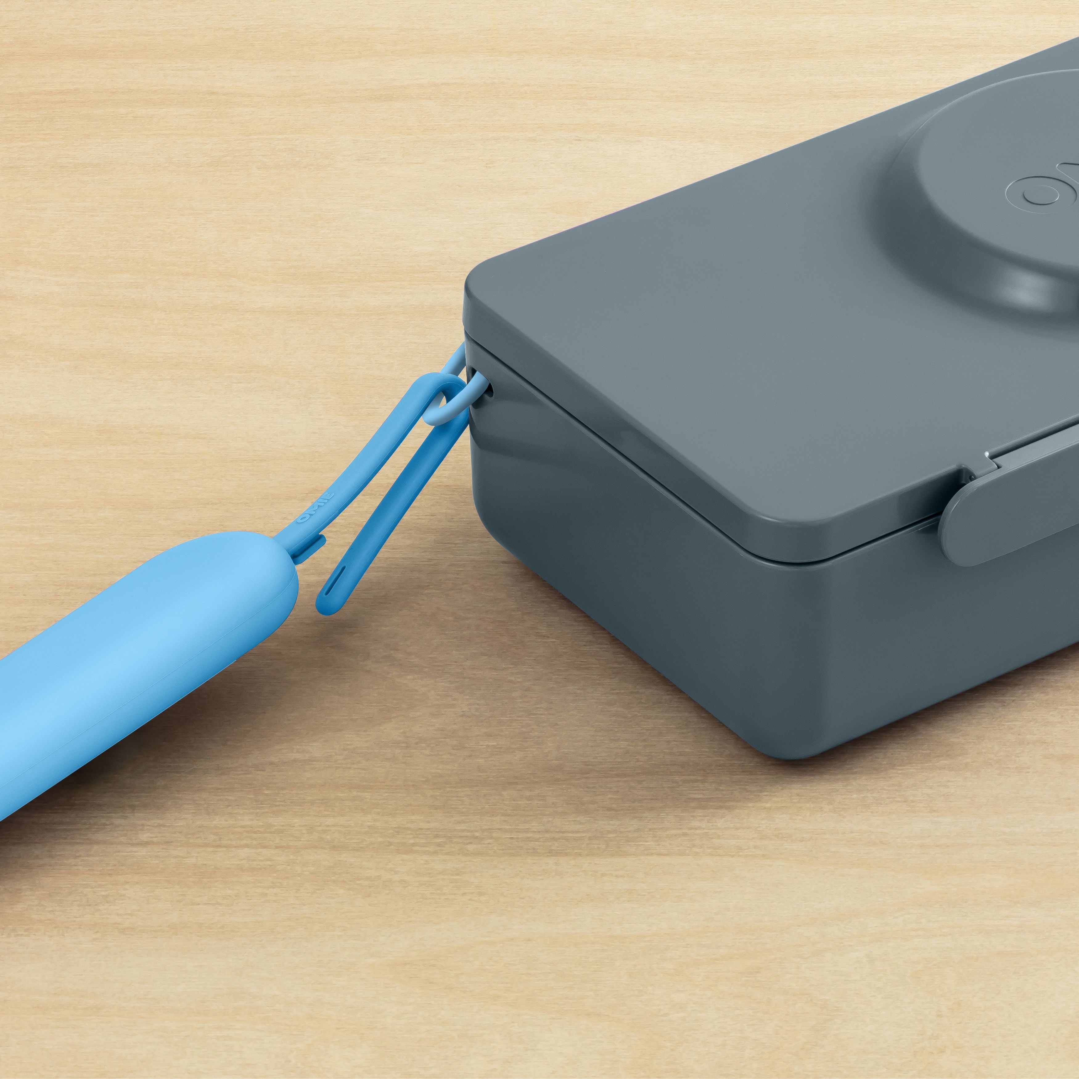Omiebox - OmiePod UP Azure Siliconen Vork en Lepel Set
