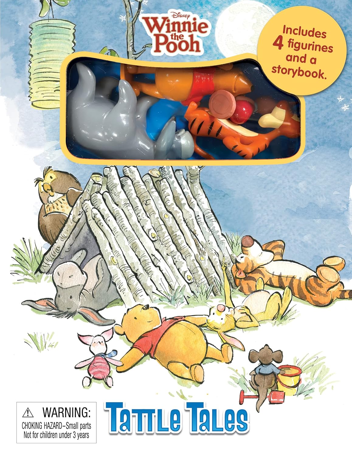 Phidal - Winnie de Poeh Tattle Tales figuur speelgoed Engels activiteit- en verhaalboek