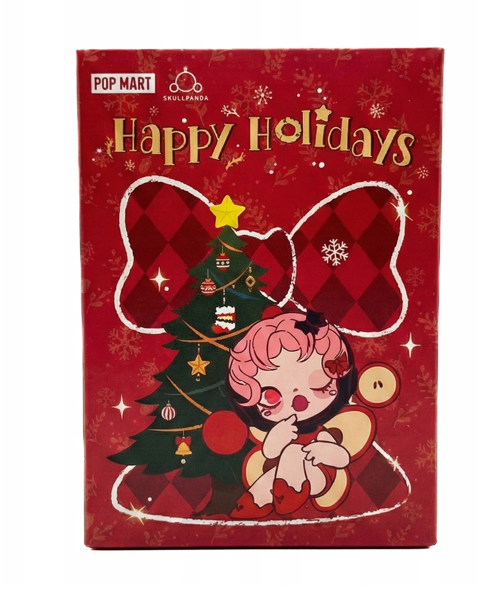 Pop Mart - Originele Skullpanda Happy Holidays Boomversiering