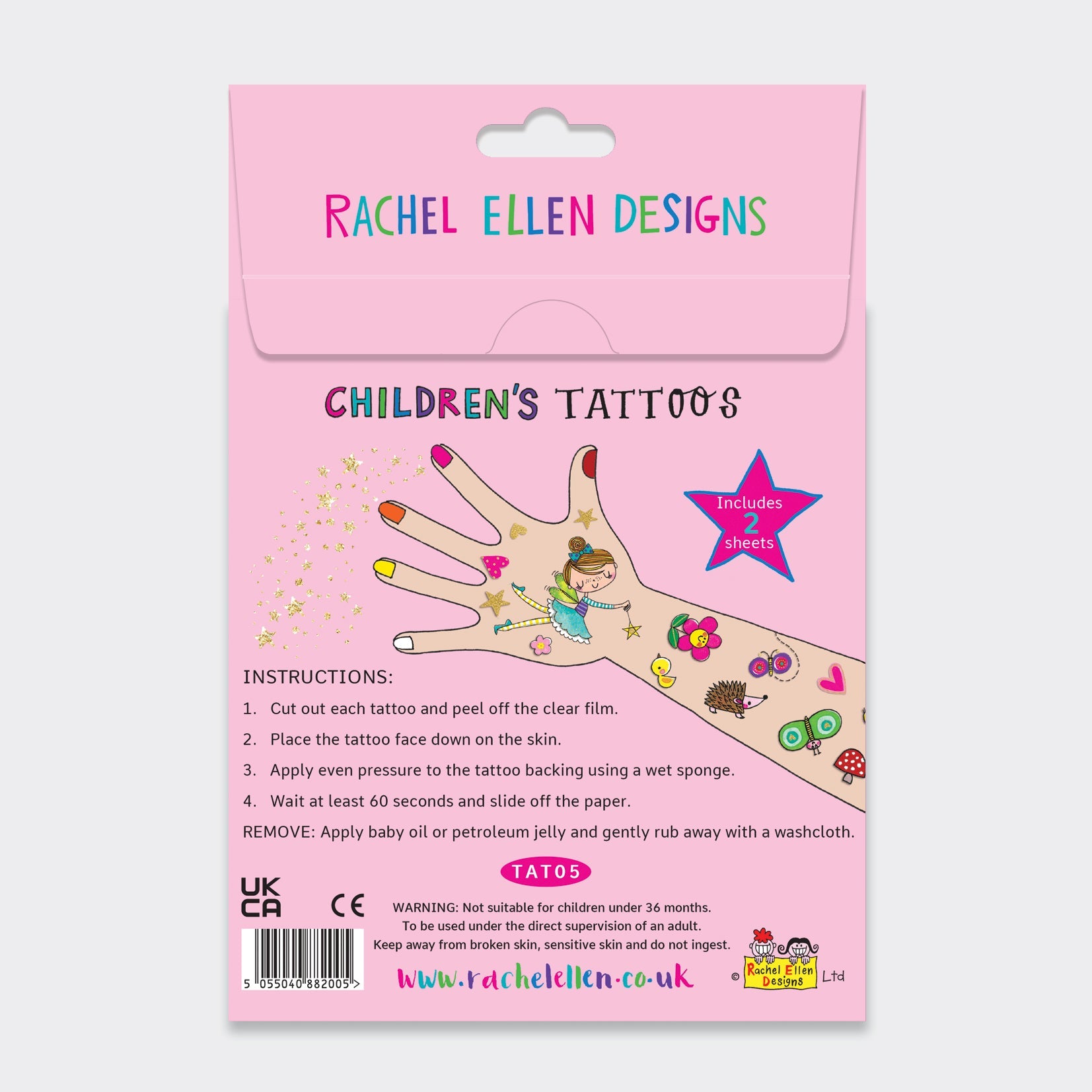 Rachel Ellen - Fairy Friends Kinderen Tijdelijke Tatoeages