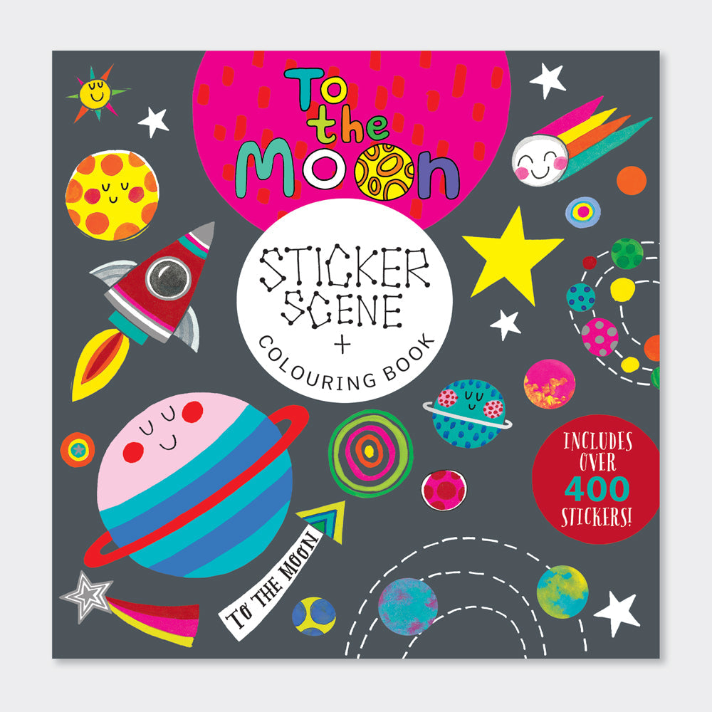 Rachel Ellen - Naar de Maan Sticker Scène Kleur- en Activiteitenboek