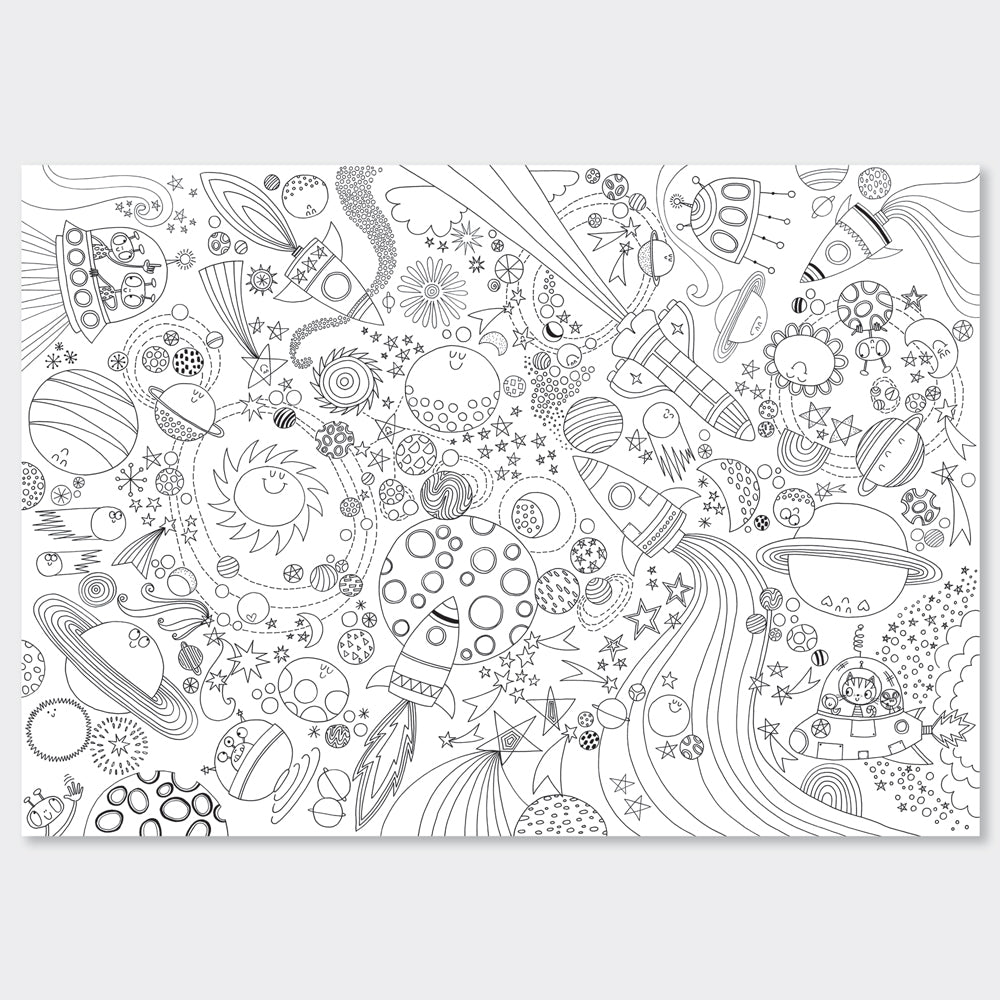 Rachel Ellen - Naar de Maan Dev Kleurplaten Posters