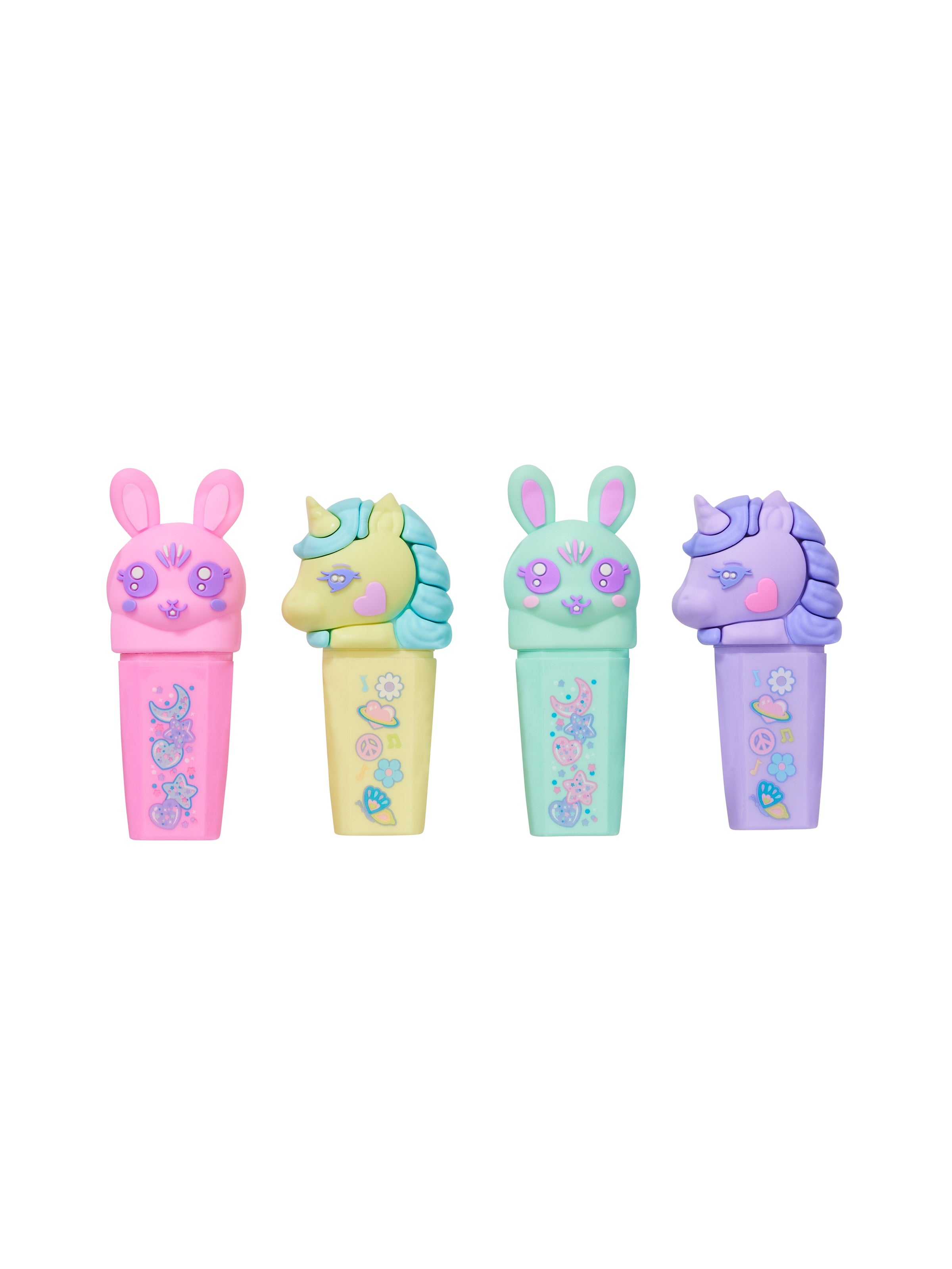 Smiggle - All Stars Geurige Fluorescerende Marker 4-delige Pennenset