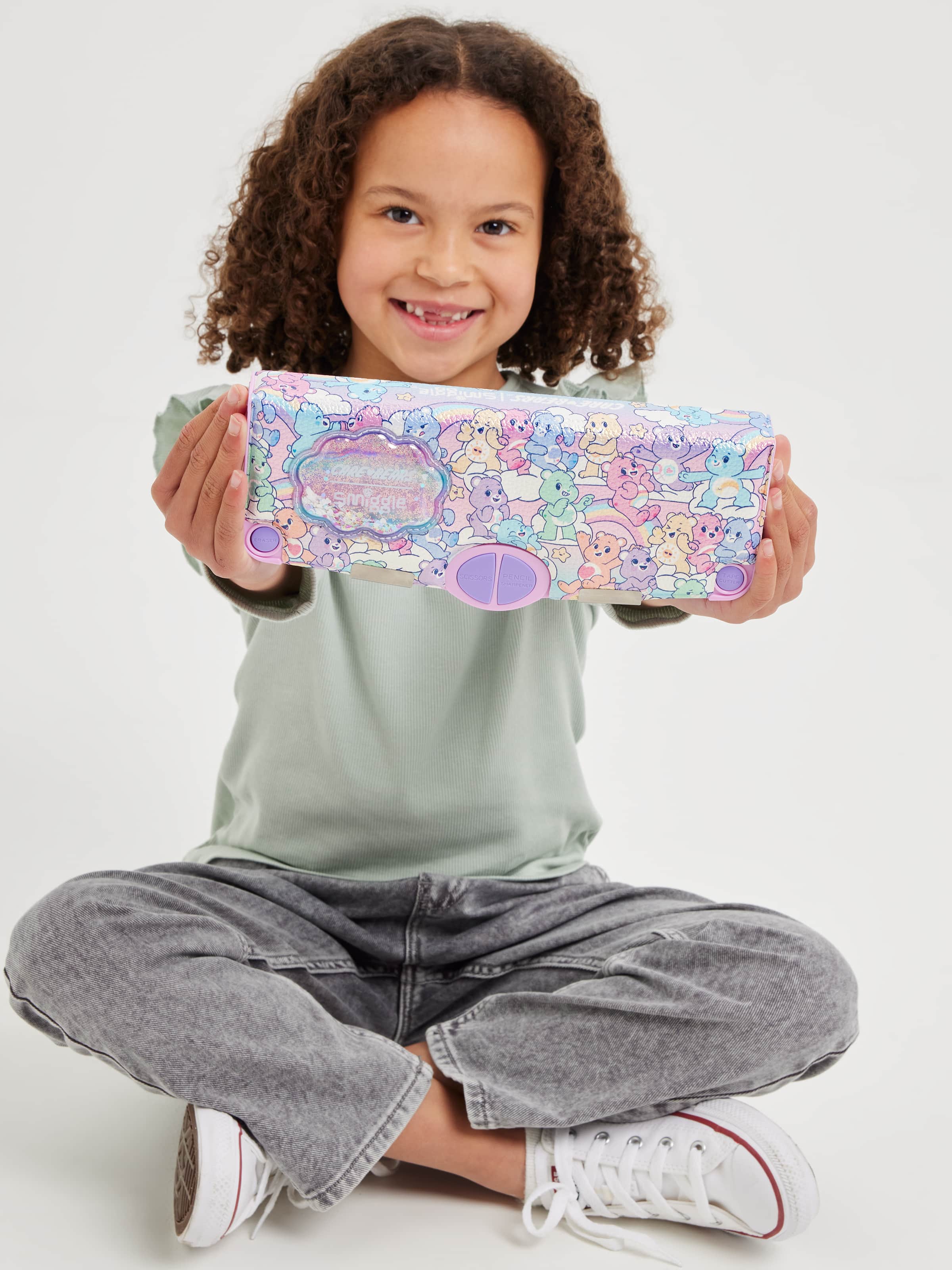 Smiggle - Bears Poput Automatische Pennendoos en Kantoorbenodigdheden Set