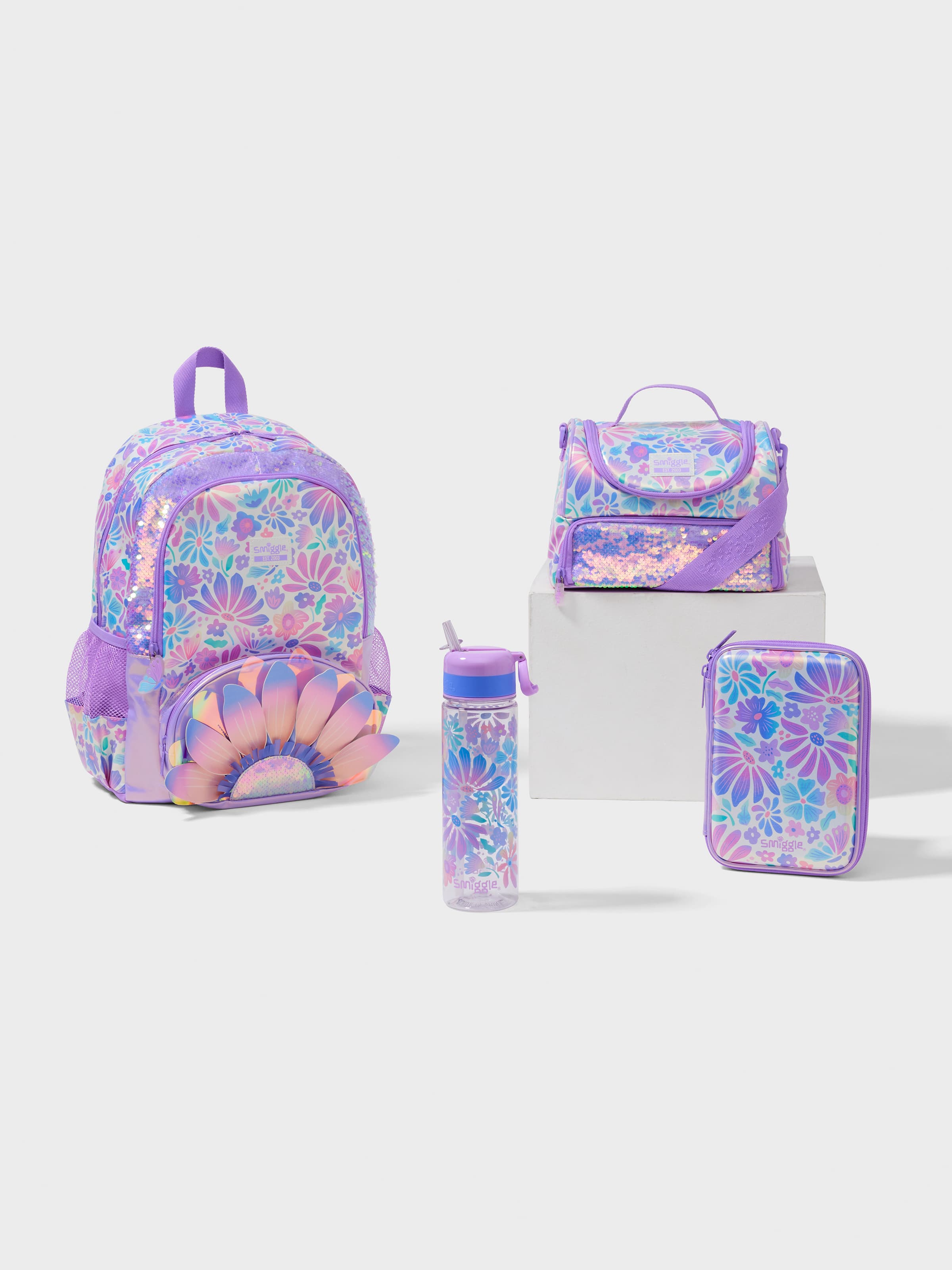 Smiggle - Bloom 4-delige schooltas set