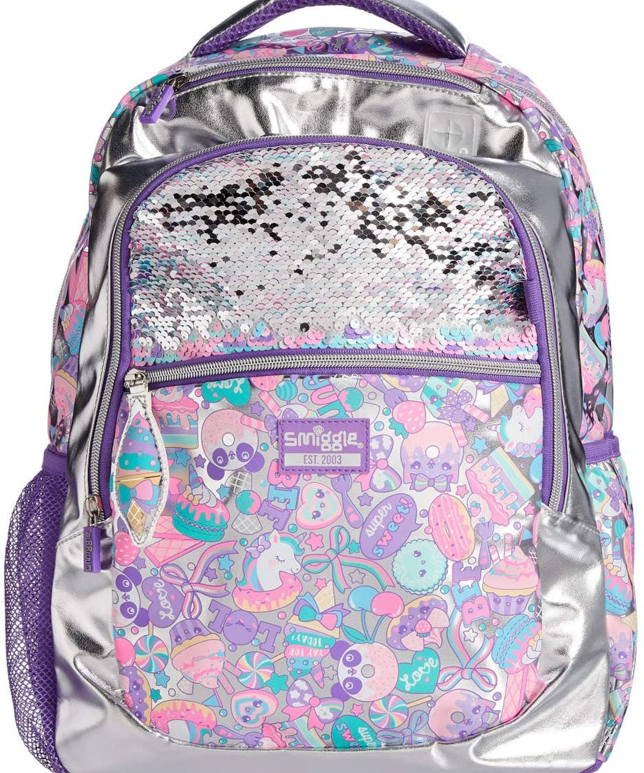 Smiggle - Flashy Sequin Klassieke Schoolrugzak