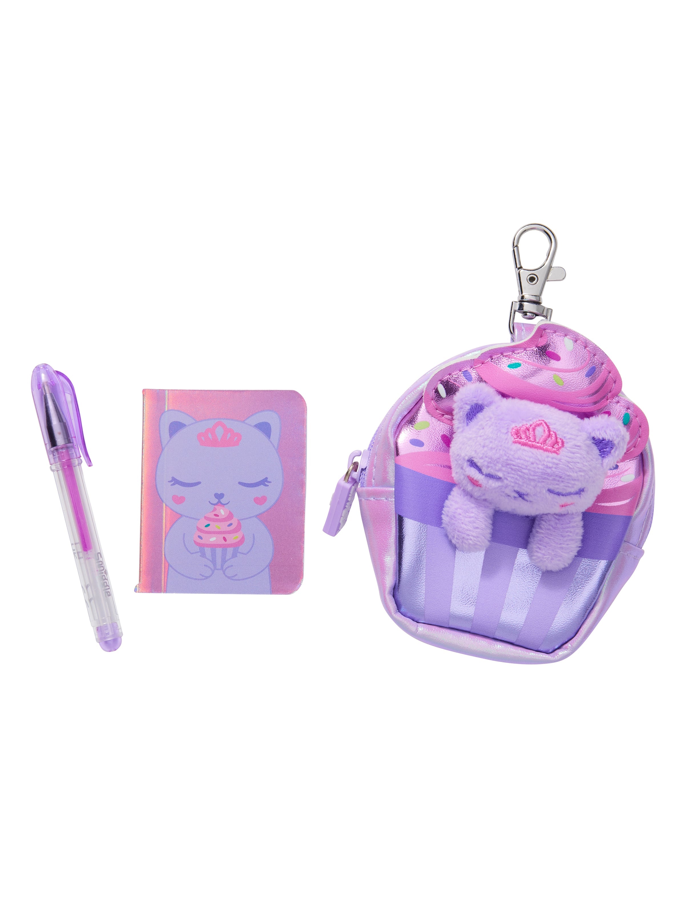 Smiggle - Fluffy Daydream Mini Pen en Notitieboekje Sleutelhanger