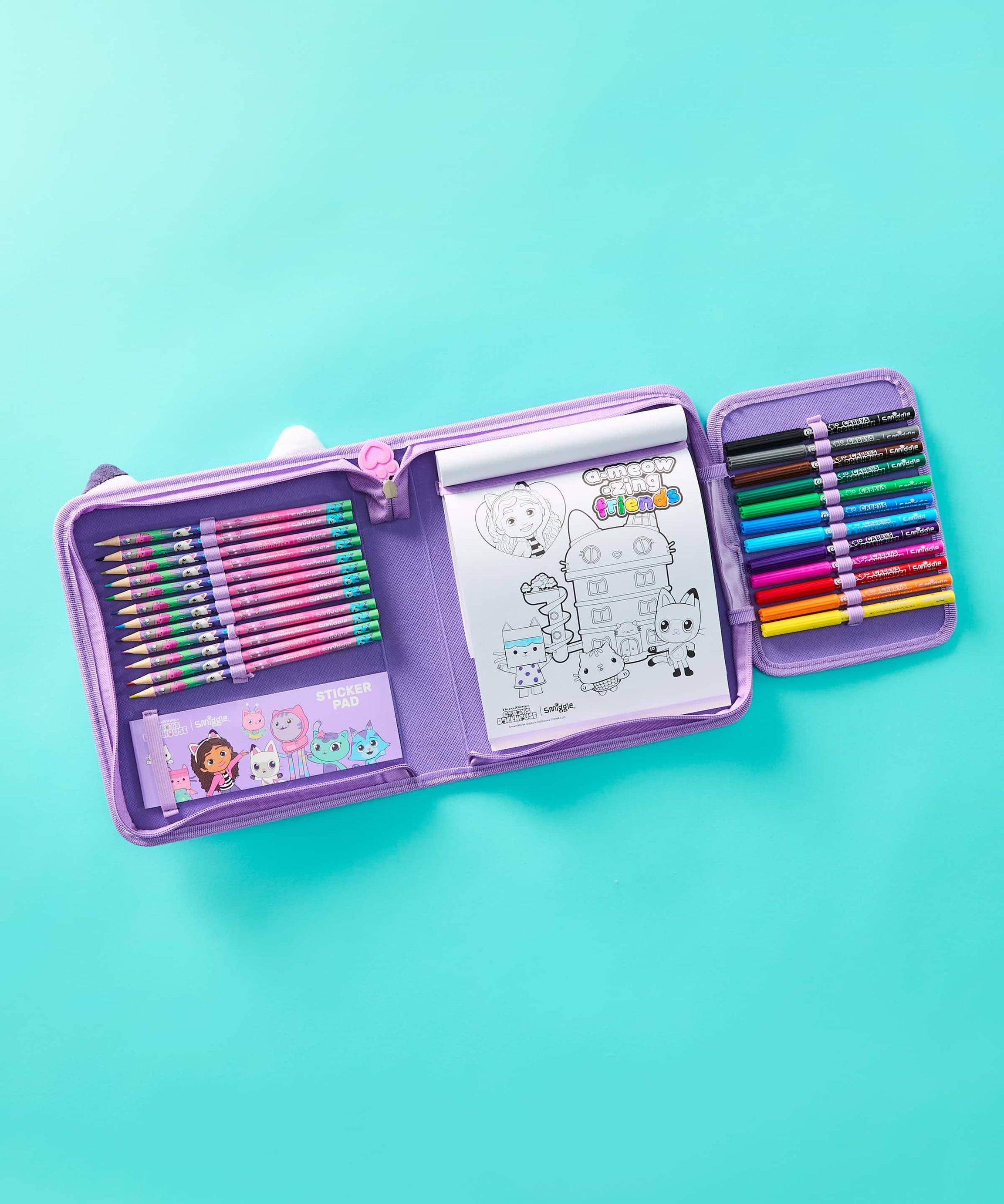 Smiggle - Gabbys Dollhouse Pennenzak en Kantoorbenodigdheden Set