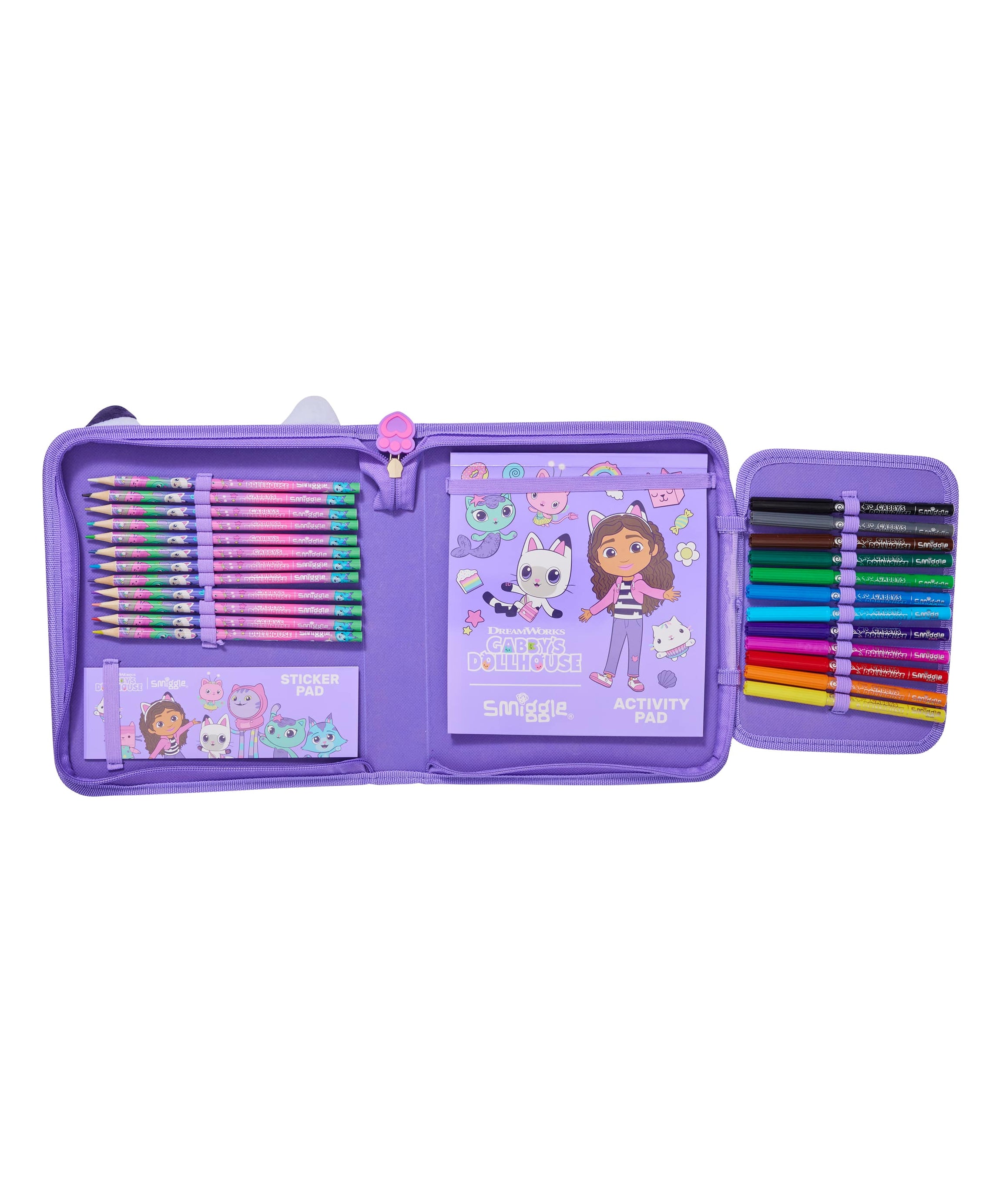 Smiggle - Gabbys Dollhouse Pennenzak en Kantoorbenodigdheden Set