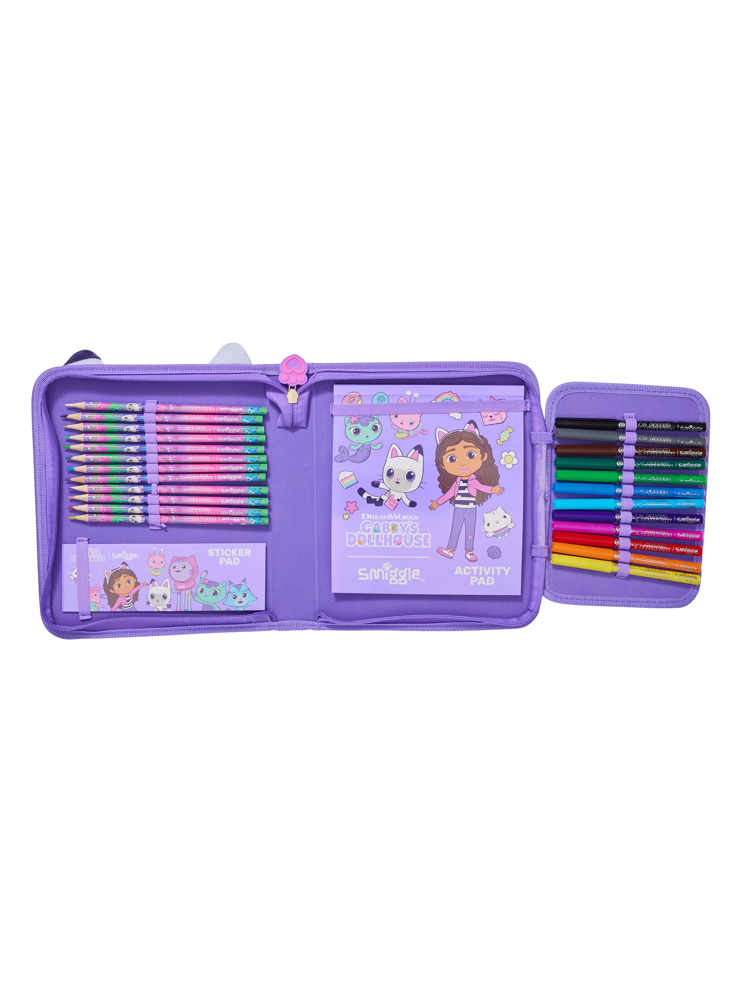 Smiggle - Gabbys Dollhouse Pennenzak en Kantoorbenodigdheden Set