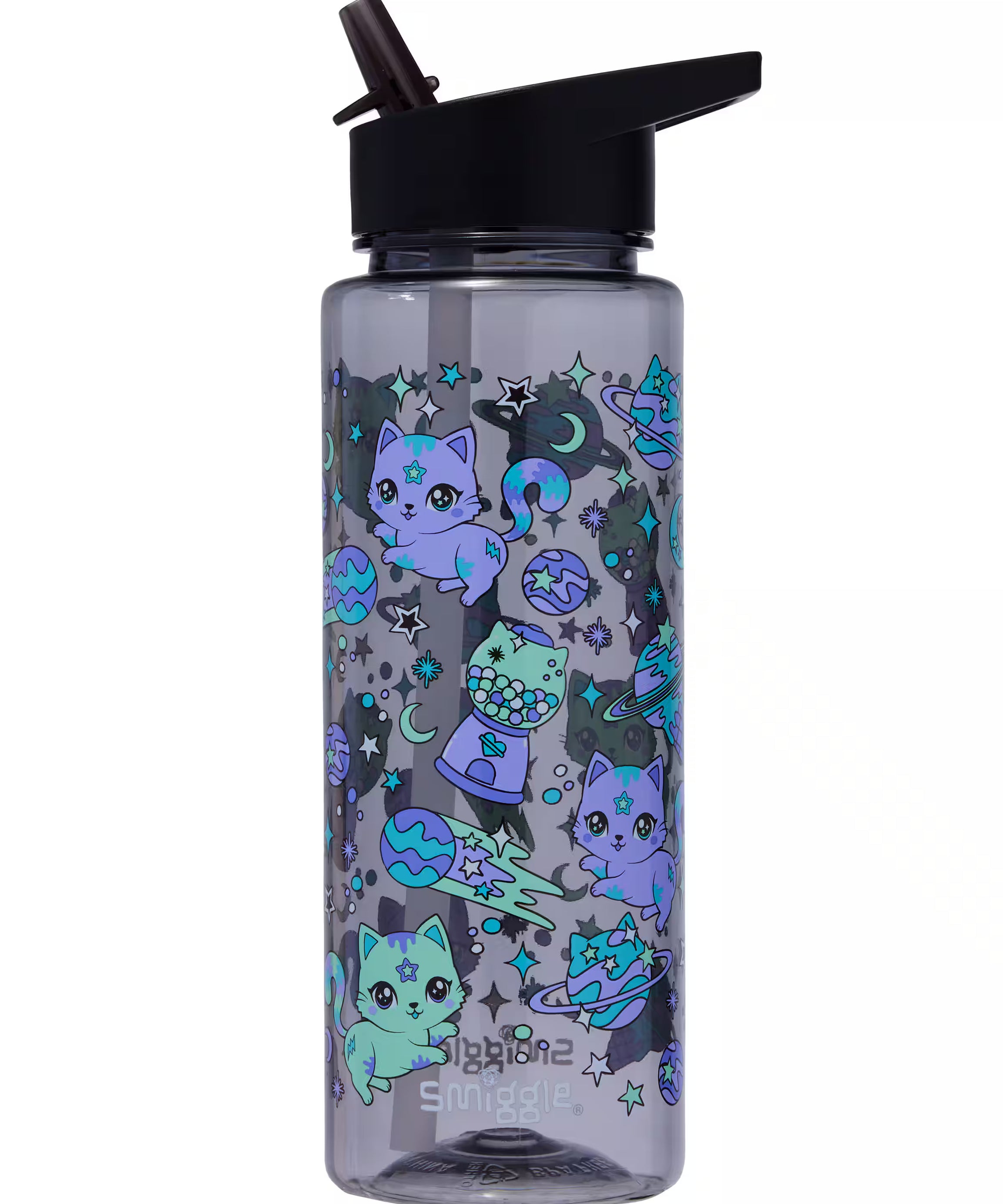 Smiggle - Rush Pipetli 740ML BPA İçermeyen Suluk - Dinossi