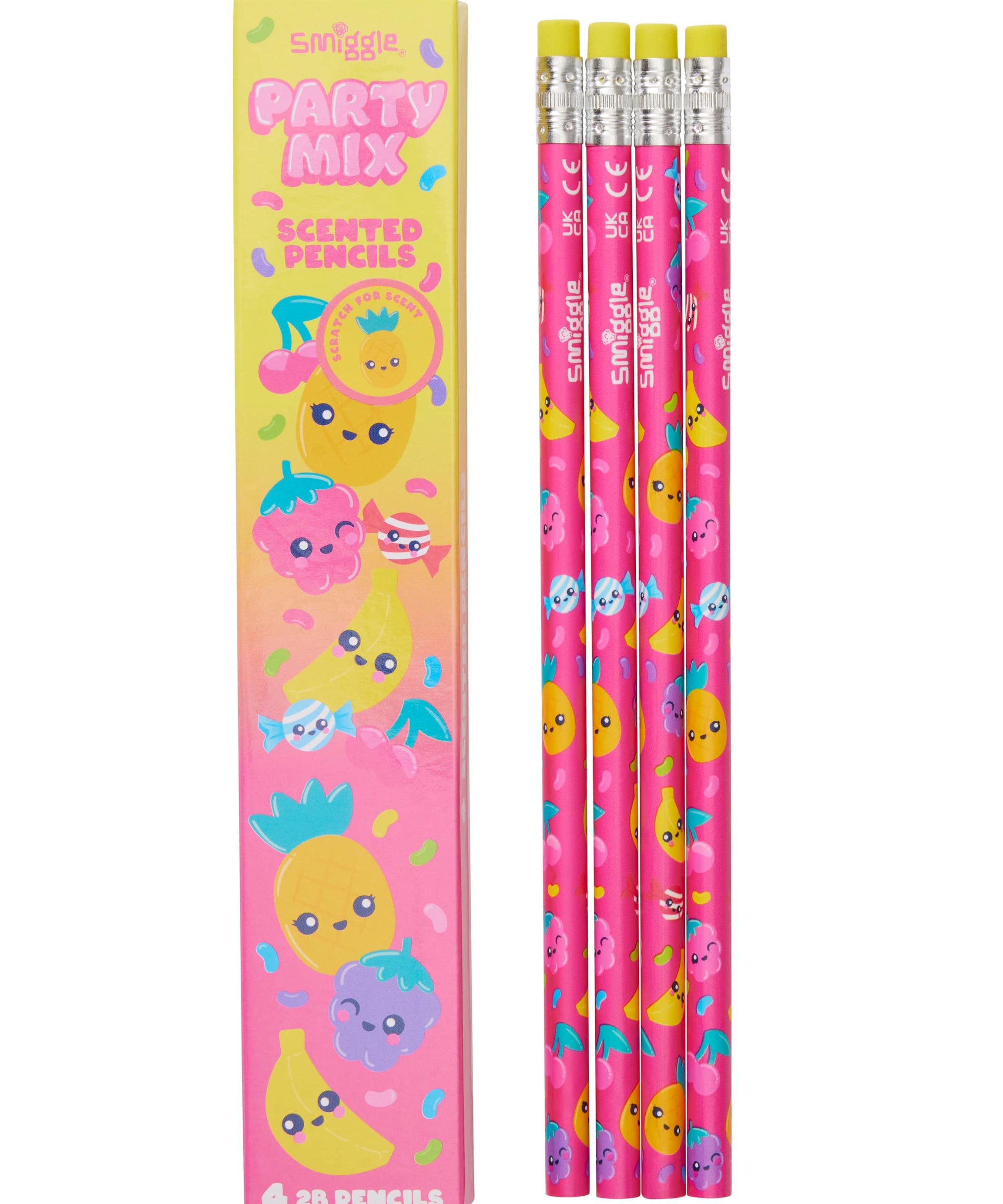 Smiggle - Geurige set van 4 potloden