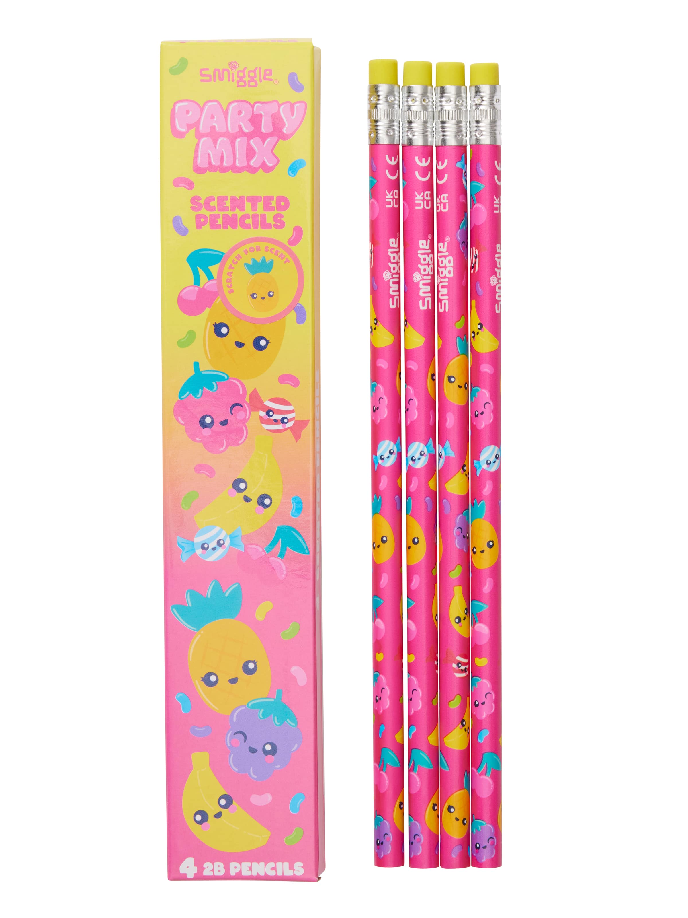 Smiggle - Geurige set van 4 potloden