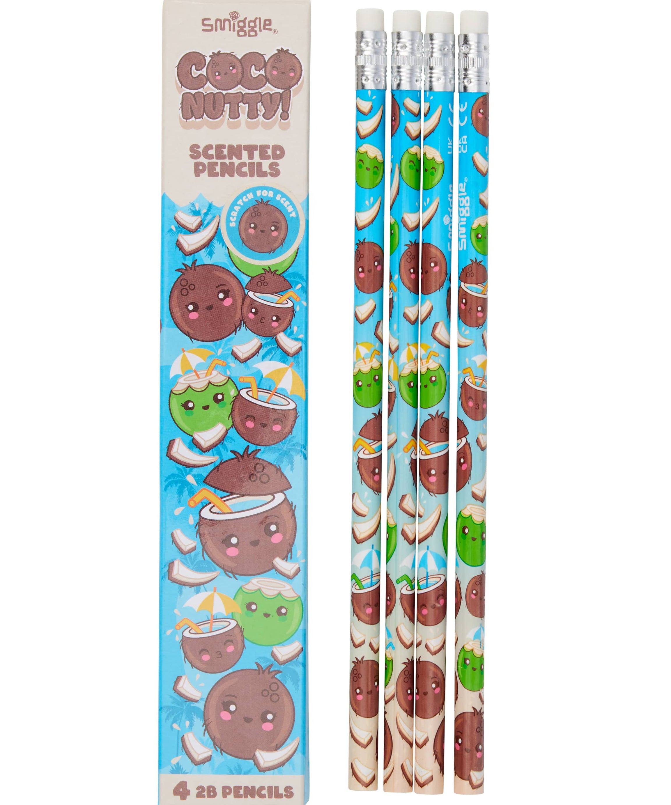 Smiggle - Geurige set van 4 potloden