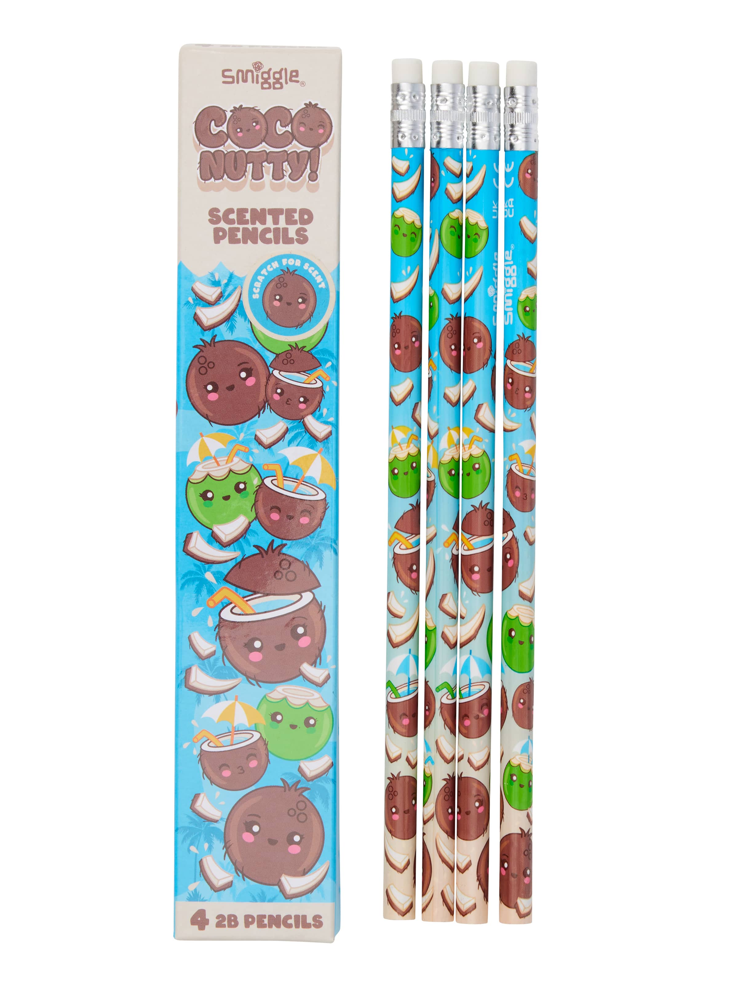 Smiggle - Geurige set van 4 potloden
