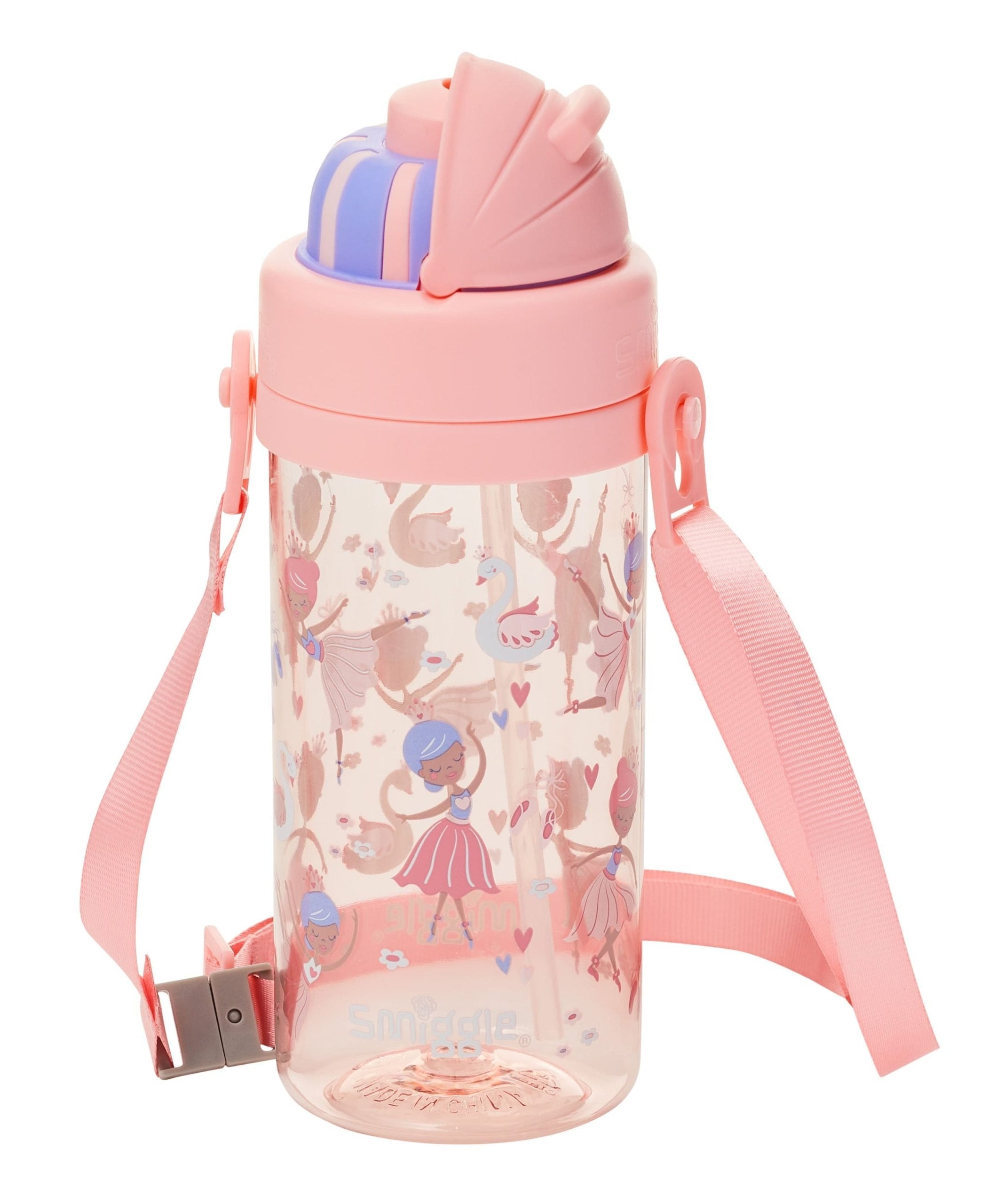 Smiggle - La La Teeny Tiny 400 ML BPA-vrije Waterfles met Verborgen Rietje