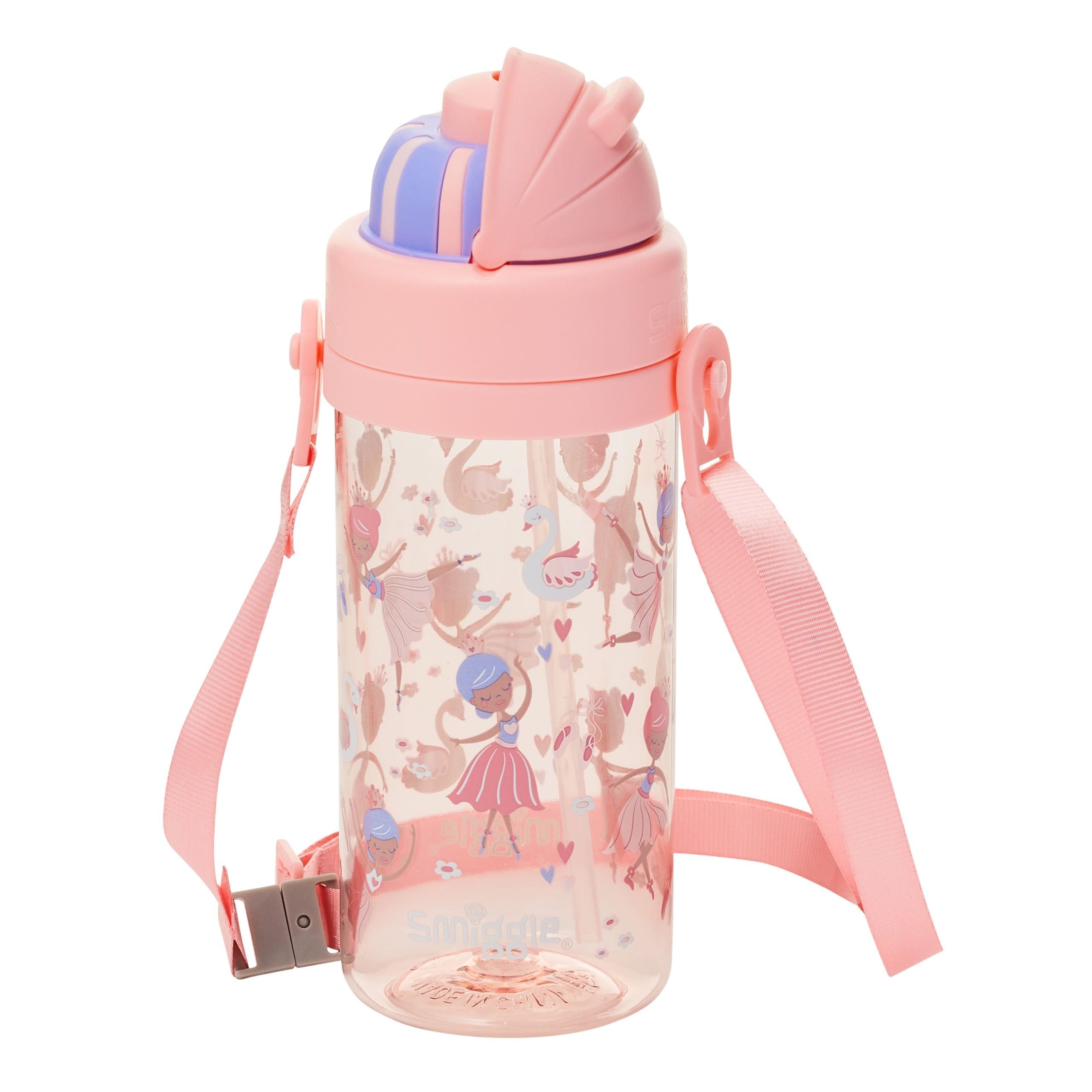 Smiggle - La La Teeny Tiny 400 ML BPA-vrije Waterfles met Verborgen Rietje